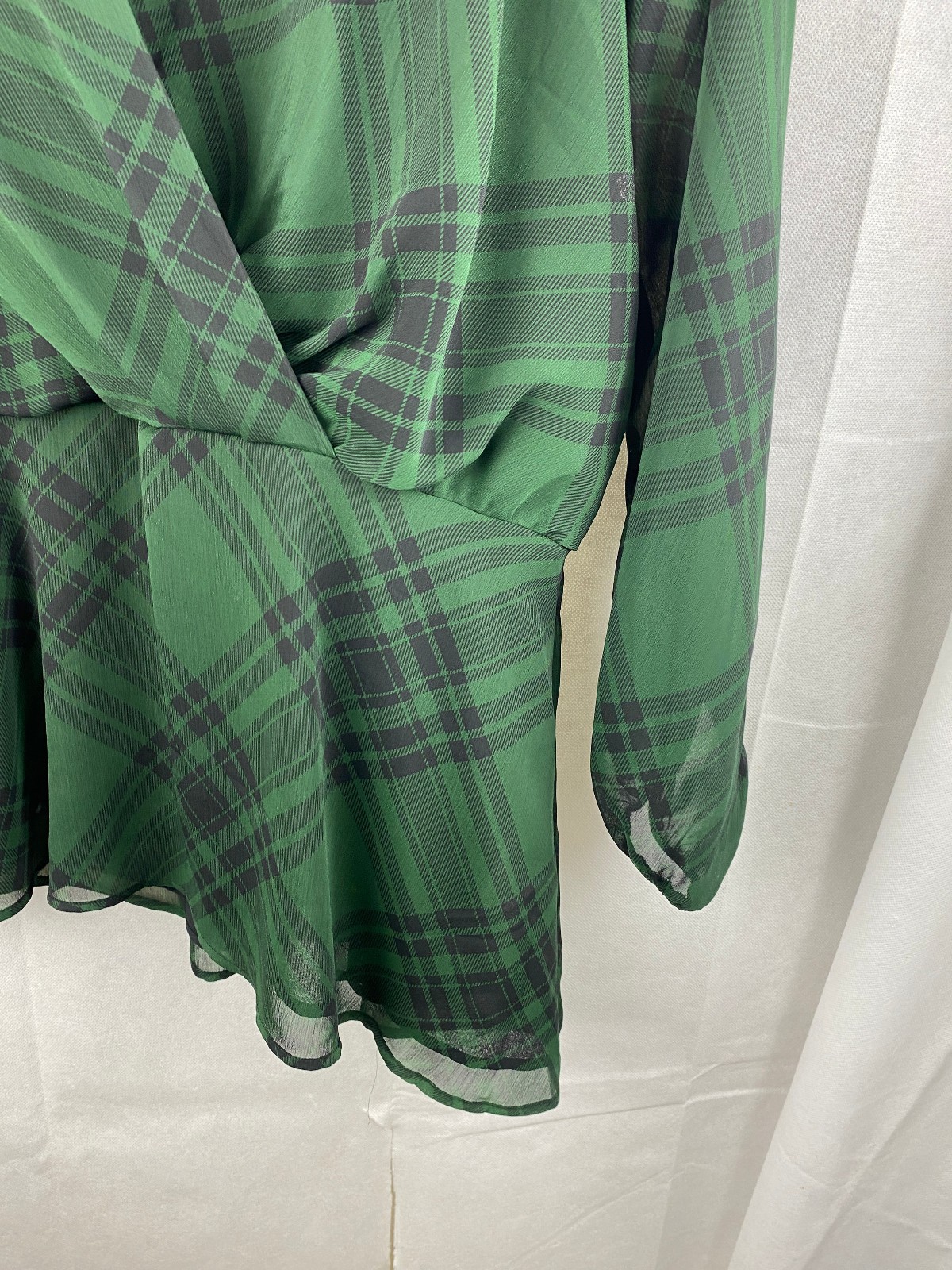 Next Blouse UK 16 Dark Green Long Sleeve Office Work
