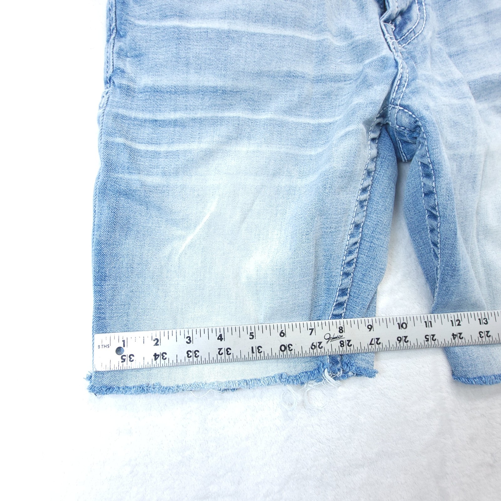 Salvage BKE Denim Shorts Mens 33 Blue Mayhem Jean Cutoffs