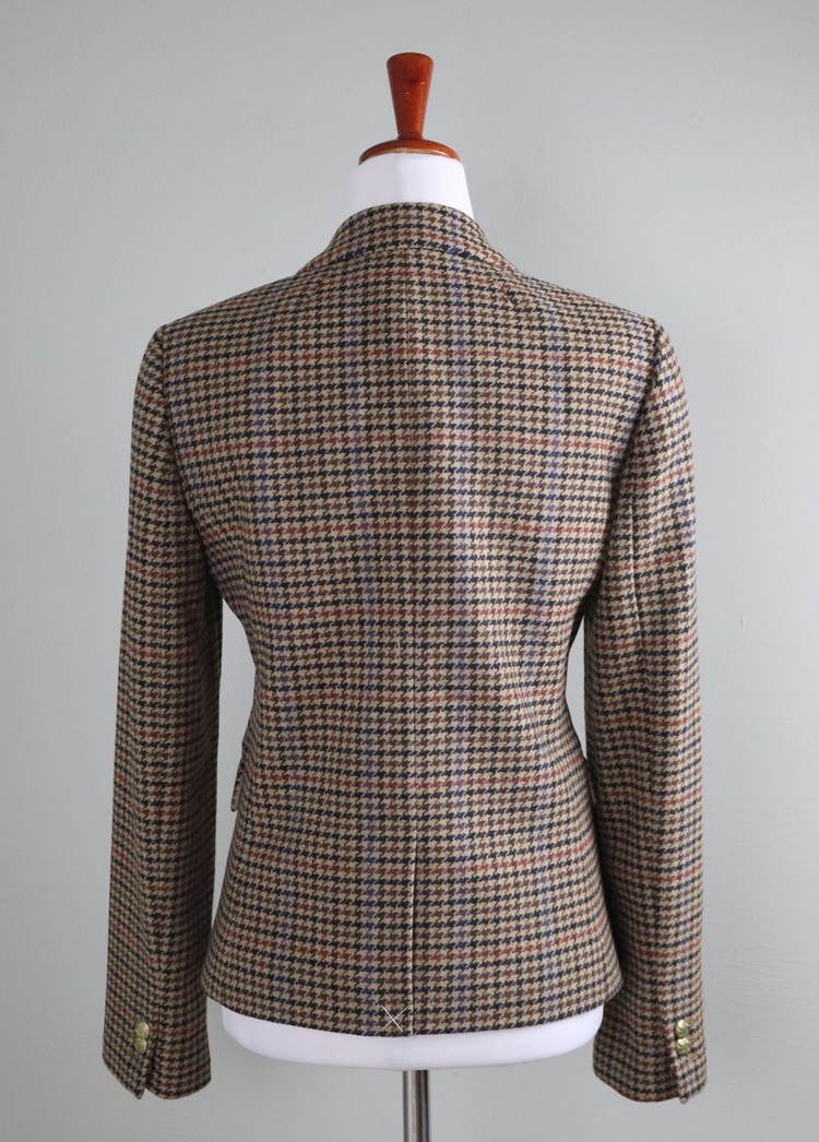 J.CREW Factory $258 Wool Blend Schoolboy Blazer Jacket Top Houndstooth Size 4