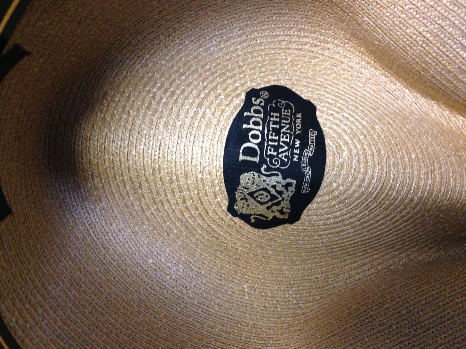 Dobbs Fifth Avenue Men’s Panama Hat Size 7 Sand Tan Straw Rogue Style Never Worn