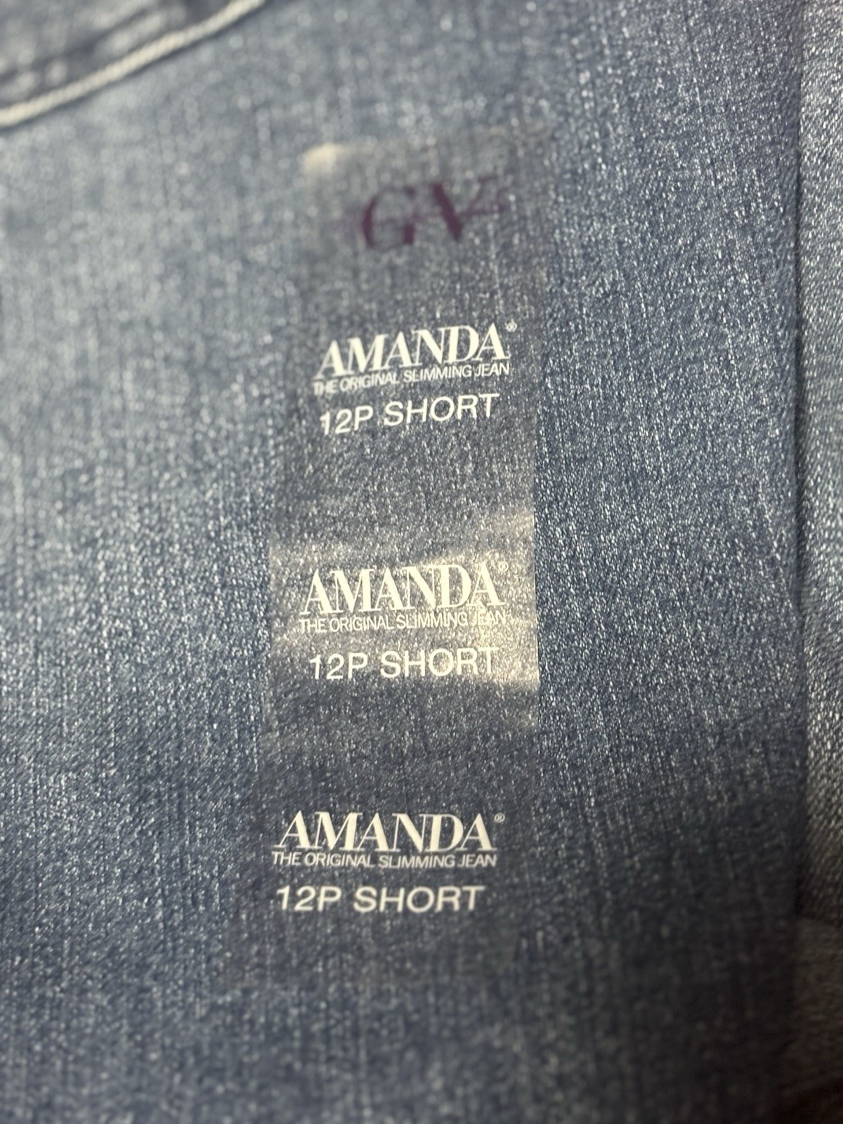 Gloria Vanderbilt Original Slimming Jeans 12P Frisco Tapered Jeans