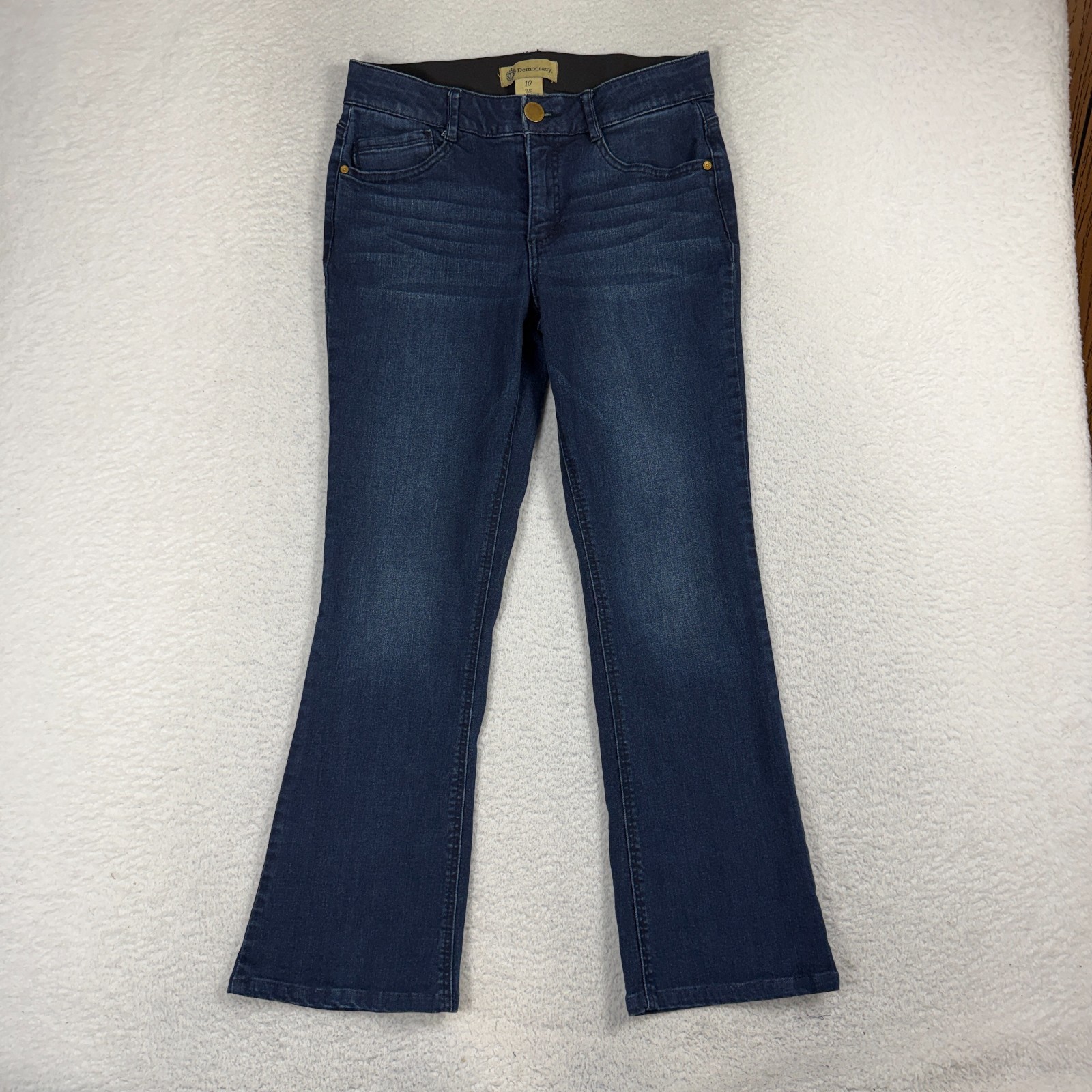 Democracy Ab Technology Flare 10 (30×28) Jeans Dark Wash Blue Women Stretch