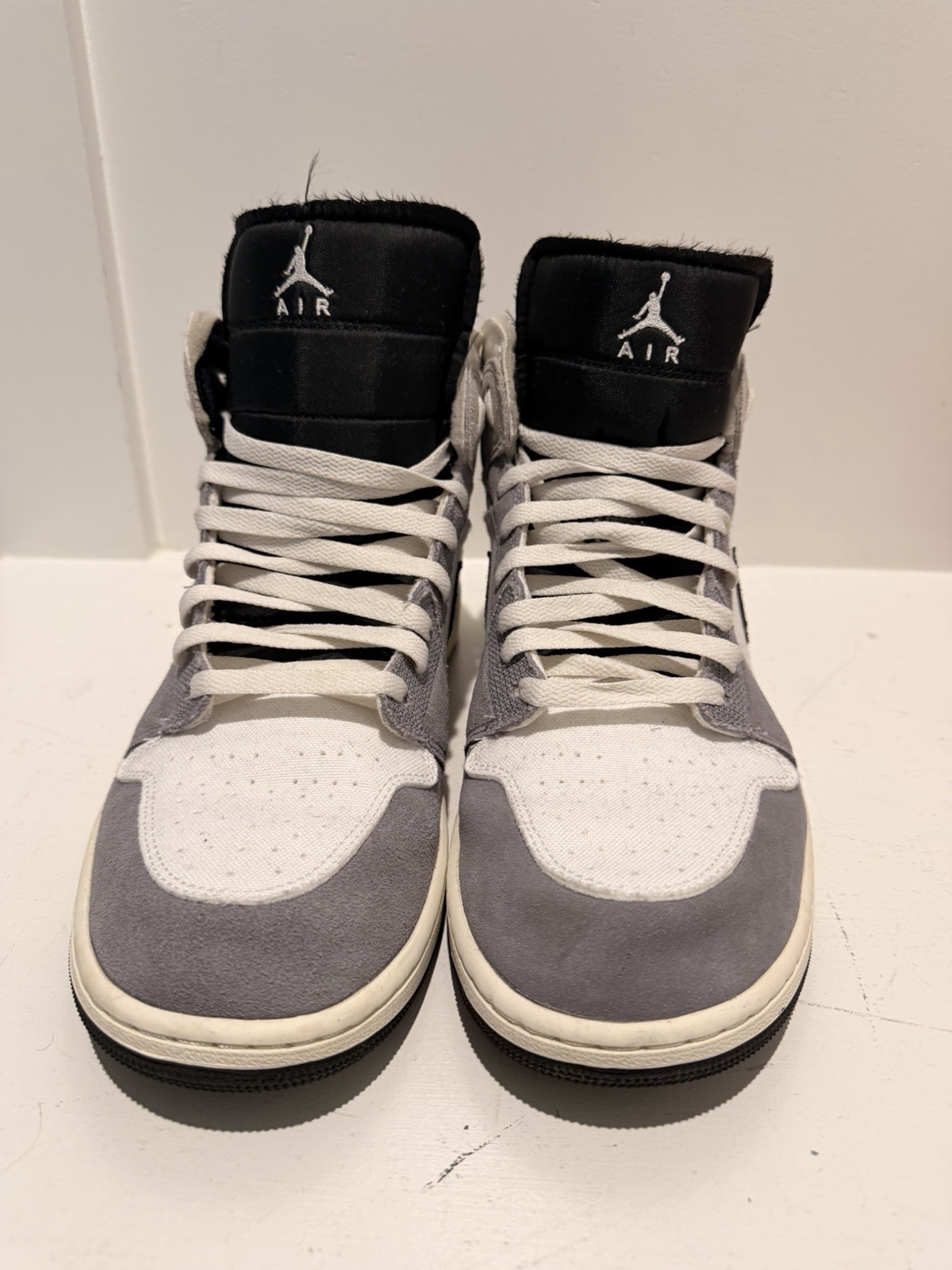 Jordan 1 Mid SE Craft White Cement Grey Black SE Size 12