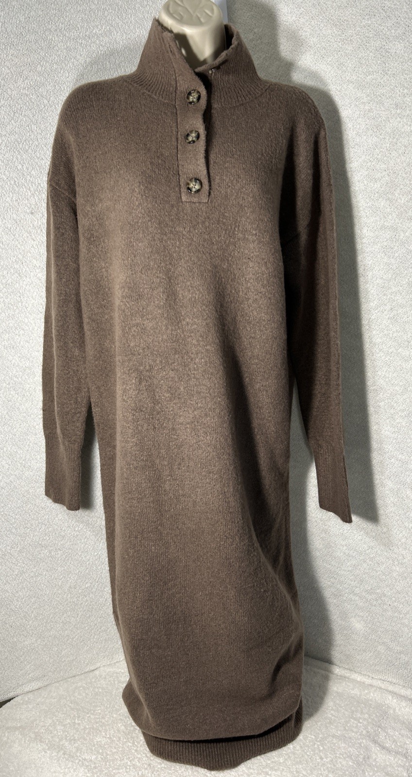 Universal Thread Women’s Sz S Long Sleeve Midi Sweater Dress Super Soft Collage