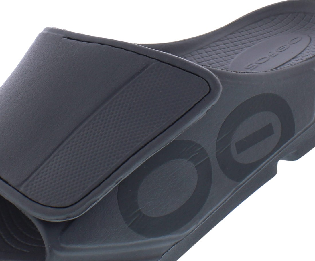 OOFOS OOahh Sport Flex Slide Unisex Shoes Size 10, Color: Slate