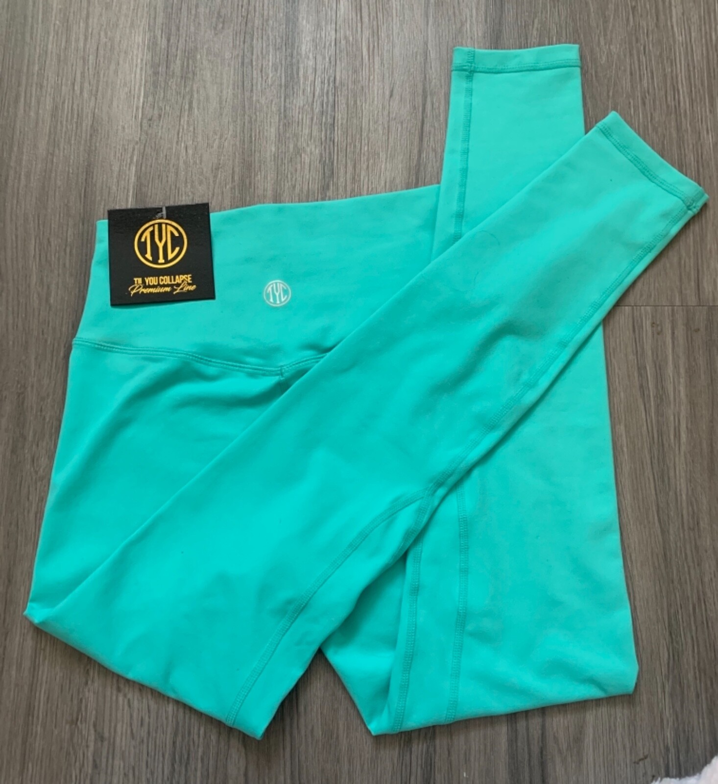 NEW Til You Collapse Resilient Classic Leggings XS 4 Caribbean Blue