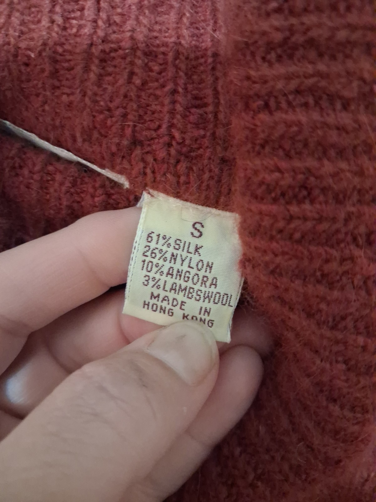 Angora, Silk, Lambswool Cowl Neck 1970s Sweater By Cassidy Sz Small
