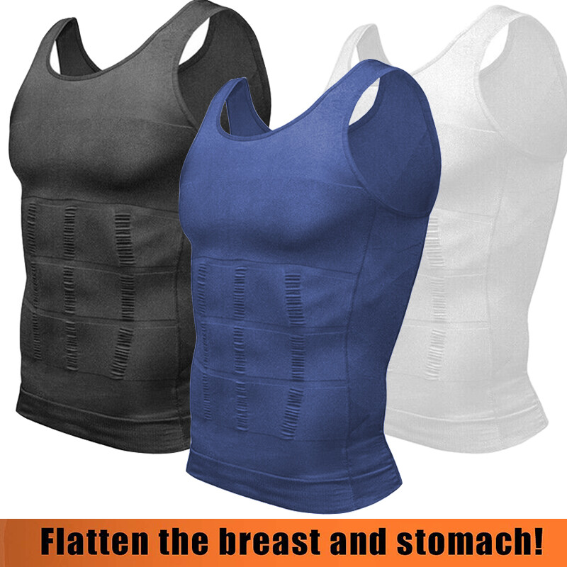 Gynecomastia Compression T-Shirts Chest Slimming Vest Men Body Shaper Tank Top