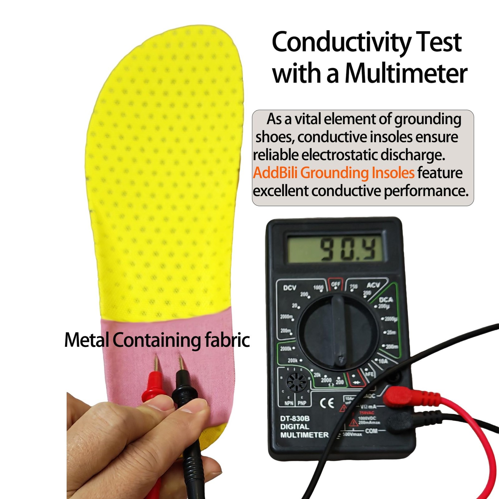 Grounding Insoles with Conductive Metallic Fabric – with Most Copper Nail Gro…