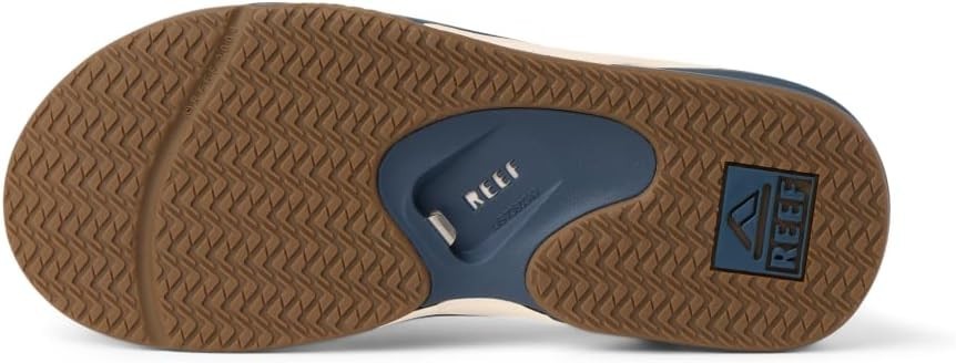 Man Reef Fanning Heel Air Cushioning Flip Flop Sandal CJ9043 Navy/Oat Brand New