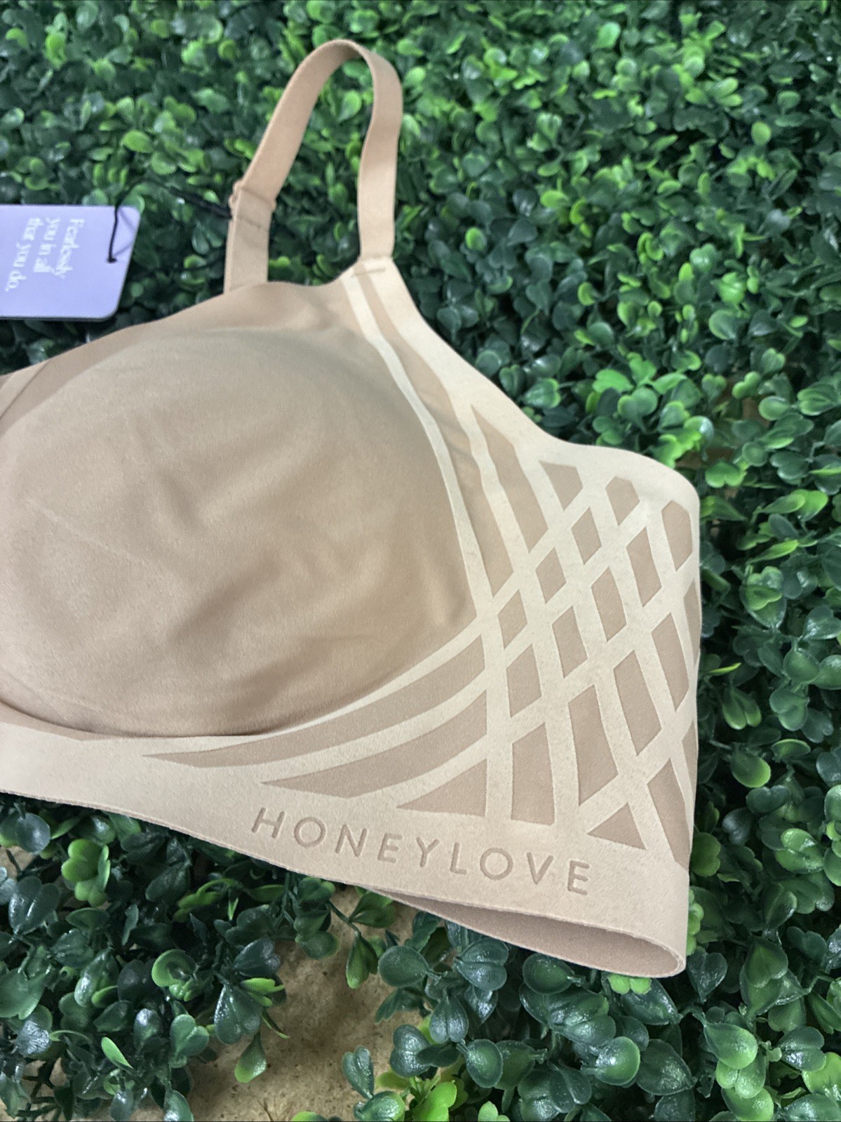 Honeylove Silhouette Wireless Convertible Bra| Color Sand| Size 38 B/C | Large