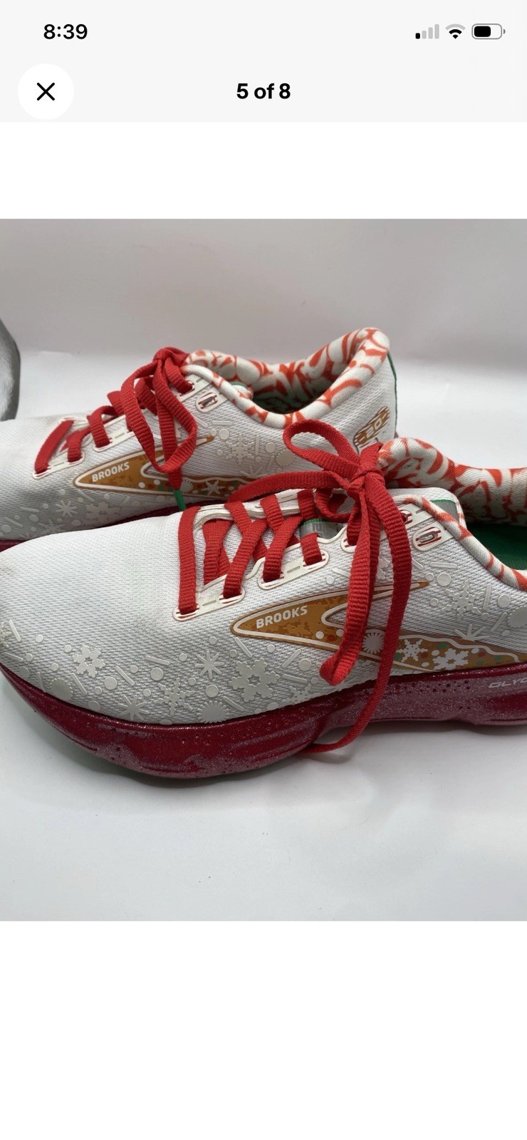 Brooks Glycerin 20 Merry Run Christmas Unisex Size 8 Running Shoes! NWOB!