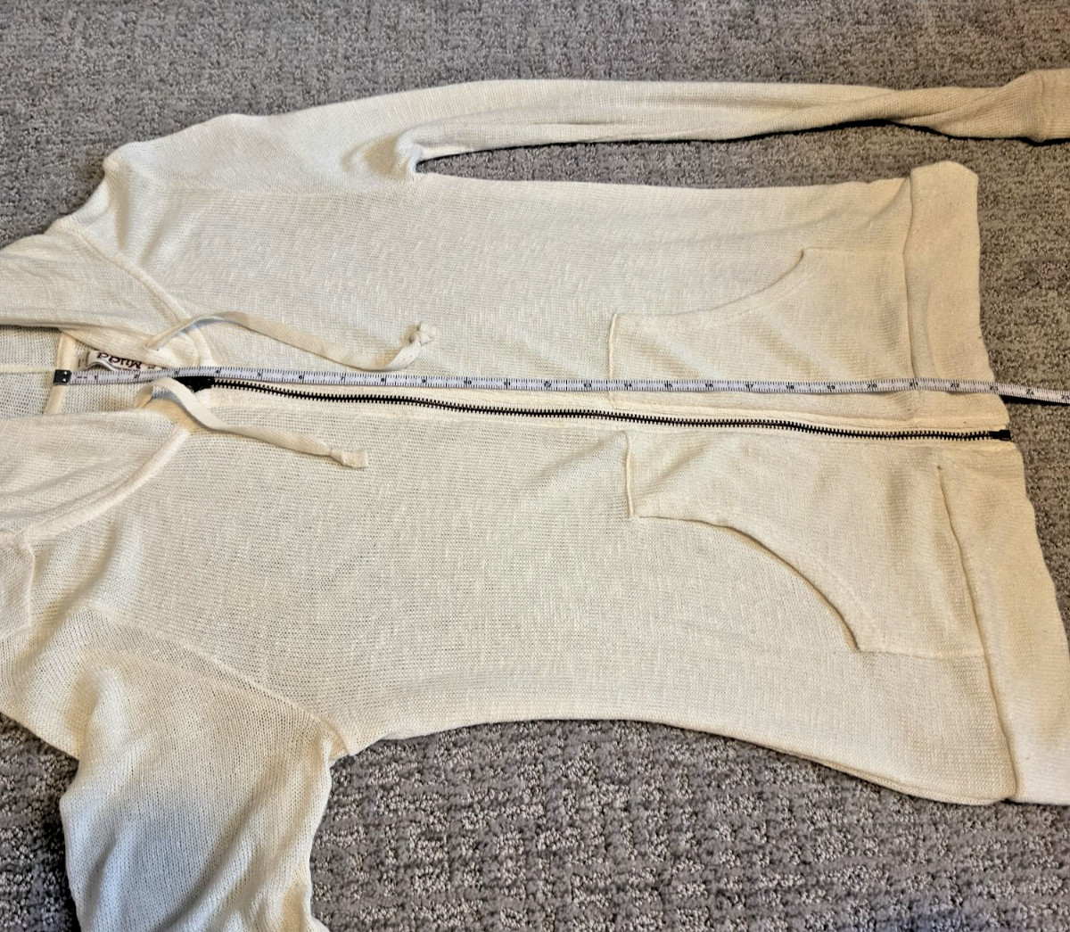 VINTAGE Y2K Womens LARGE Knit Zip Hoodie: SKATER/ PUNK/ EMO/ SCENE