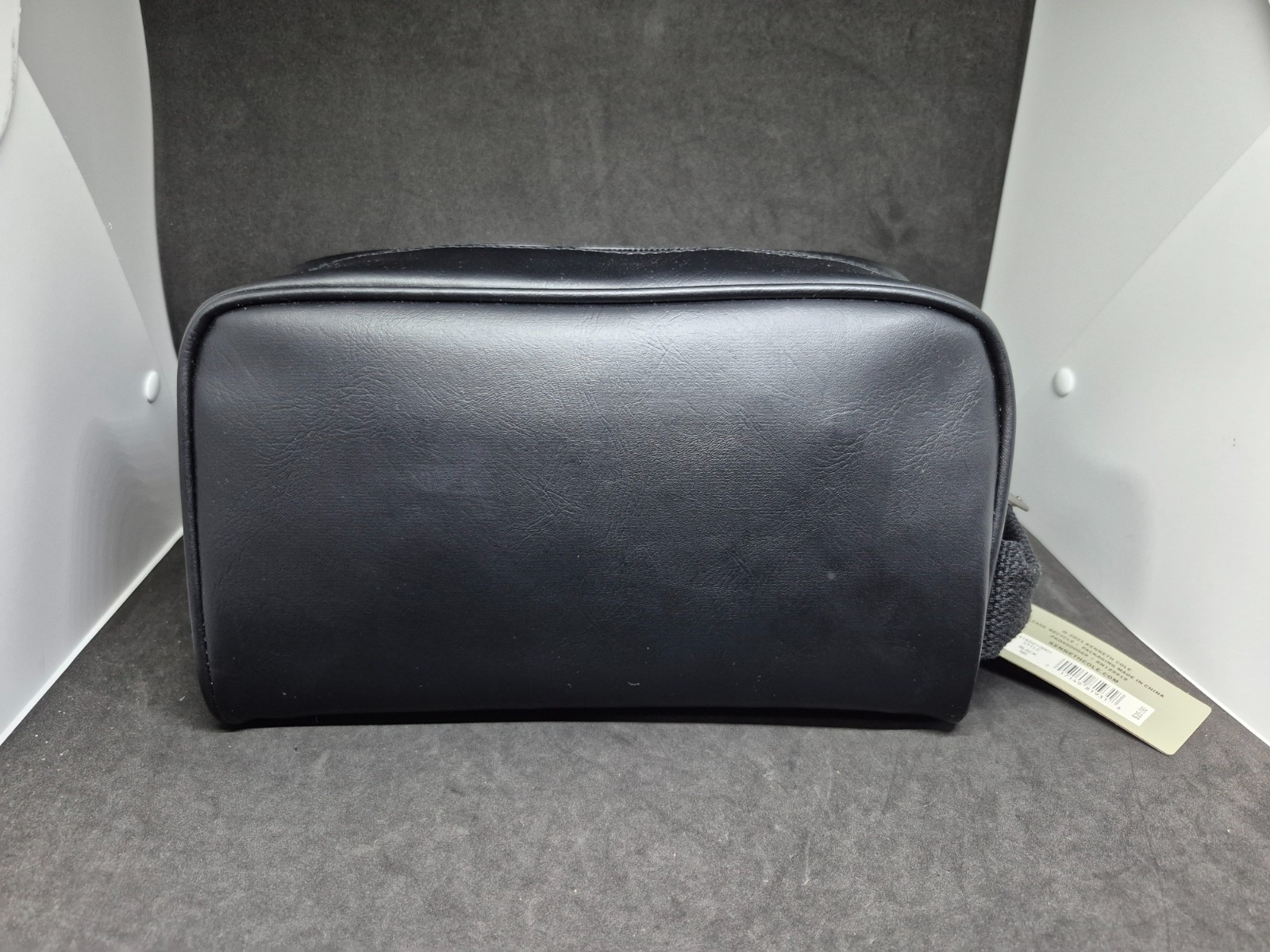 Kenneth Cole Reaction Toiletry Shaving Cosmetic Leather Bag Storage Travel