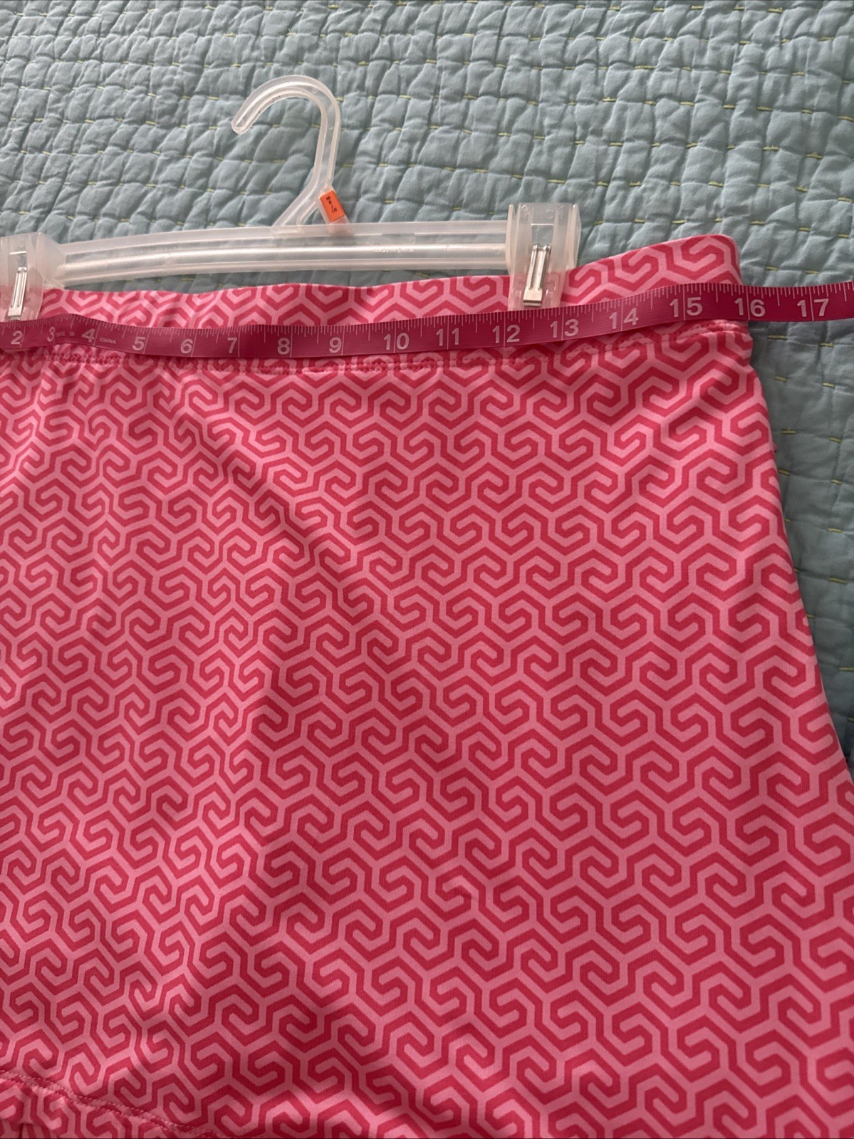 J McLaughlin Pink Golf/pickleball Skort -Catalina Cloth – Stretch- Ruffle Hem-M