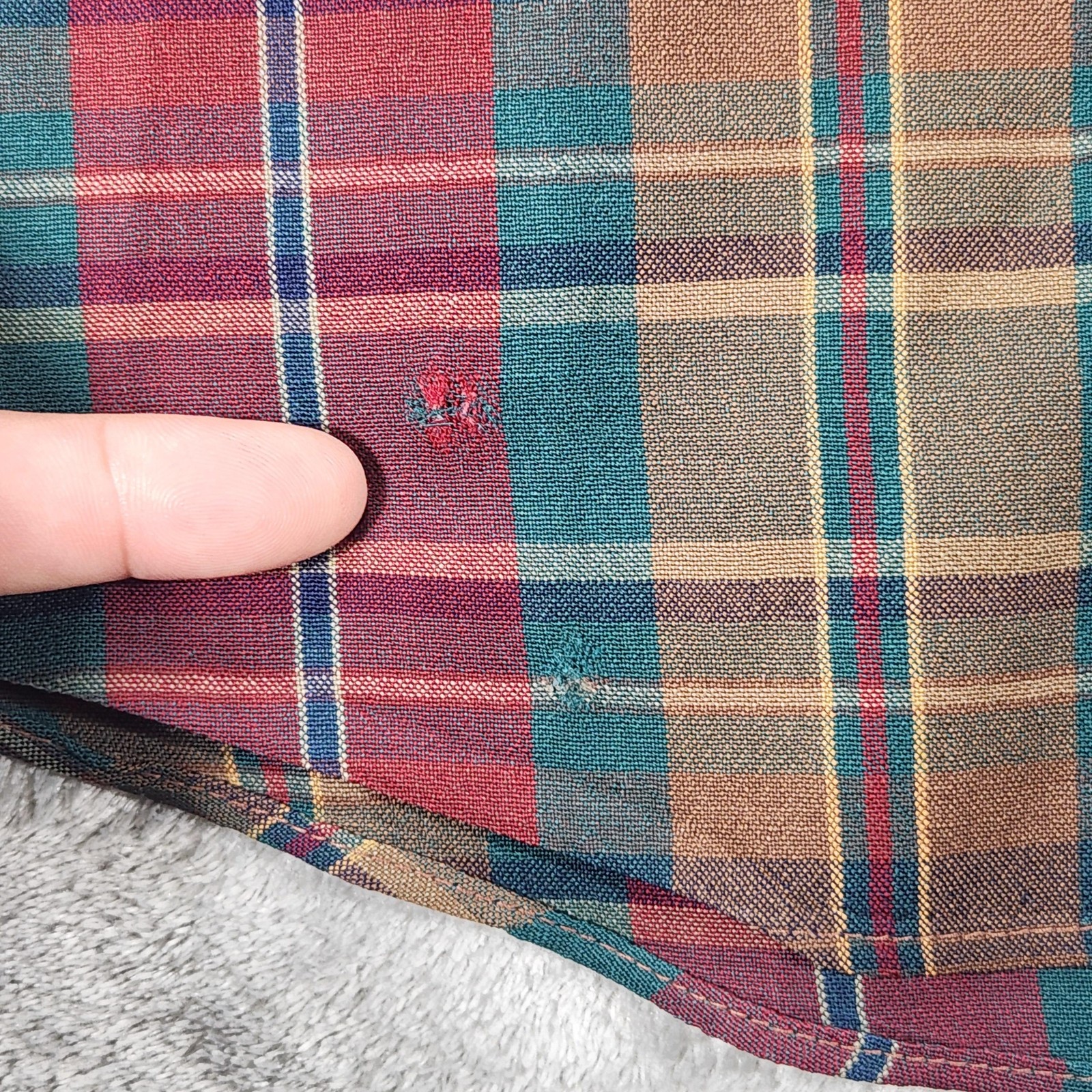 Vintage Pendleton Sir Pendleton Shirt Mens Medium Plaid Wool Made USA 90s