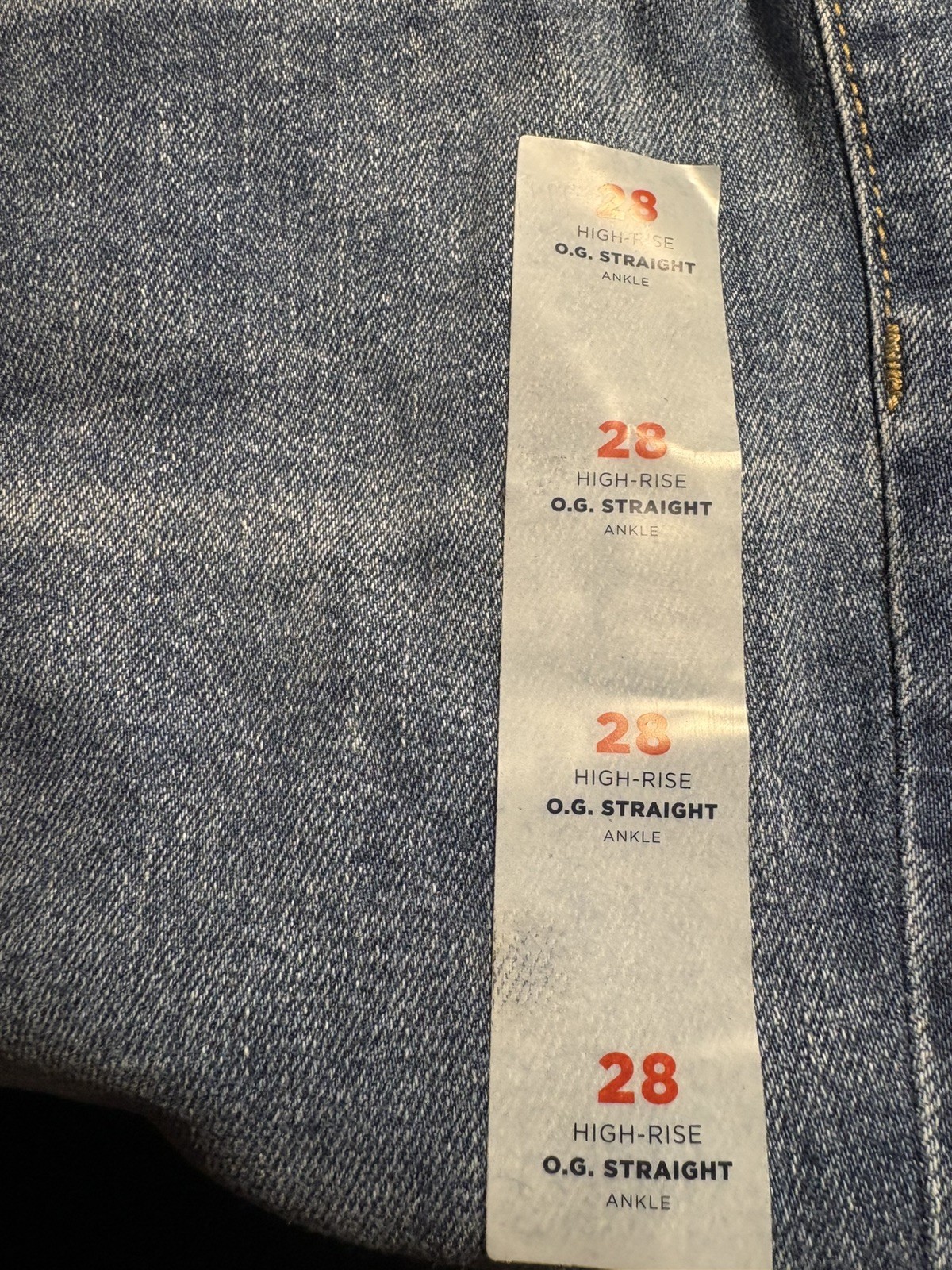 Old Navy Womens Jeans Plus Size 28 Medium Wash O.G. Straight Curvy High Rise NEW