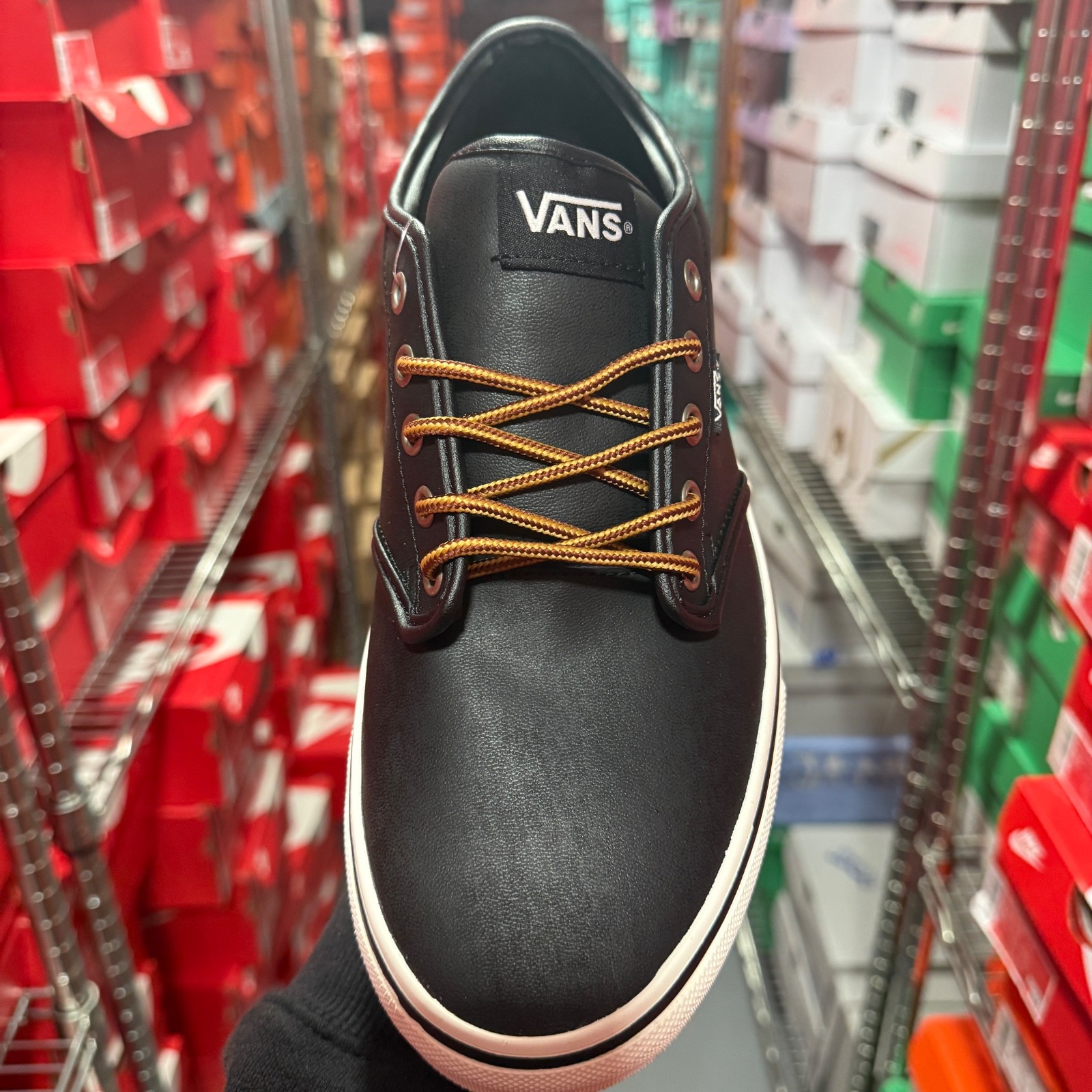 Vans Men’s Atwood Black/Marshmallow Skate MEN Shoes VN0A327L68X