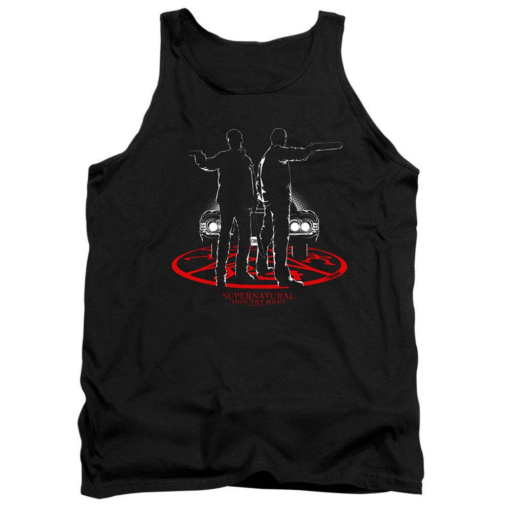 SUPERNATURAL SILHOUETTES Licensed Men’s Graphic Tank Top Sleeveless Tee SM-2XL