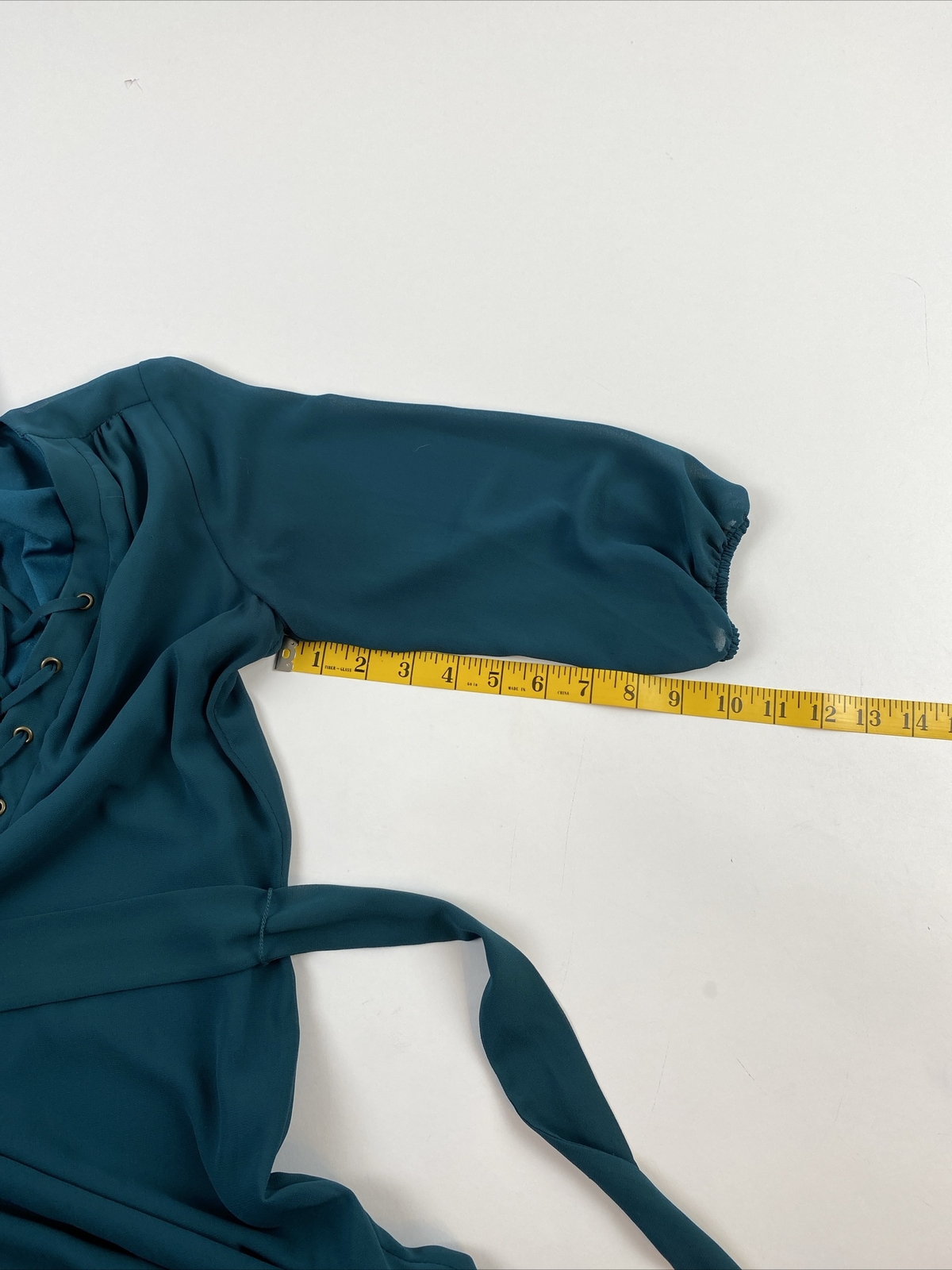iz byer green elbow sleeve dress size XS