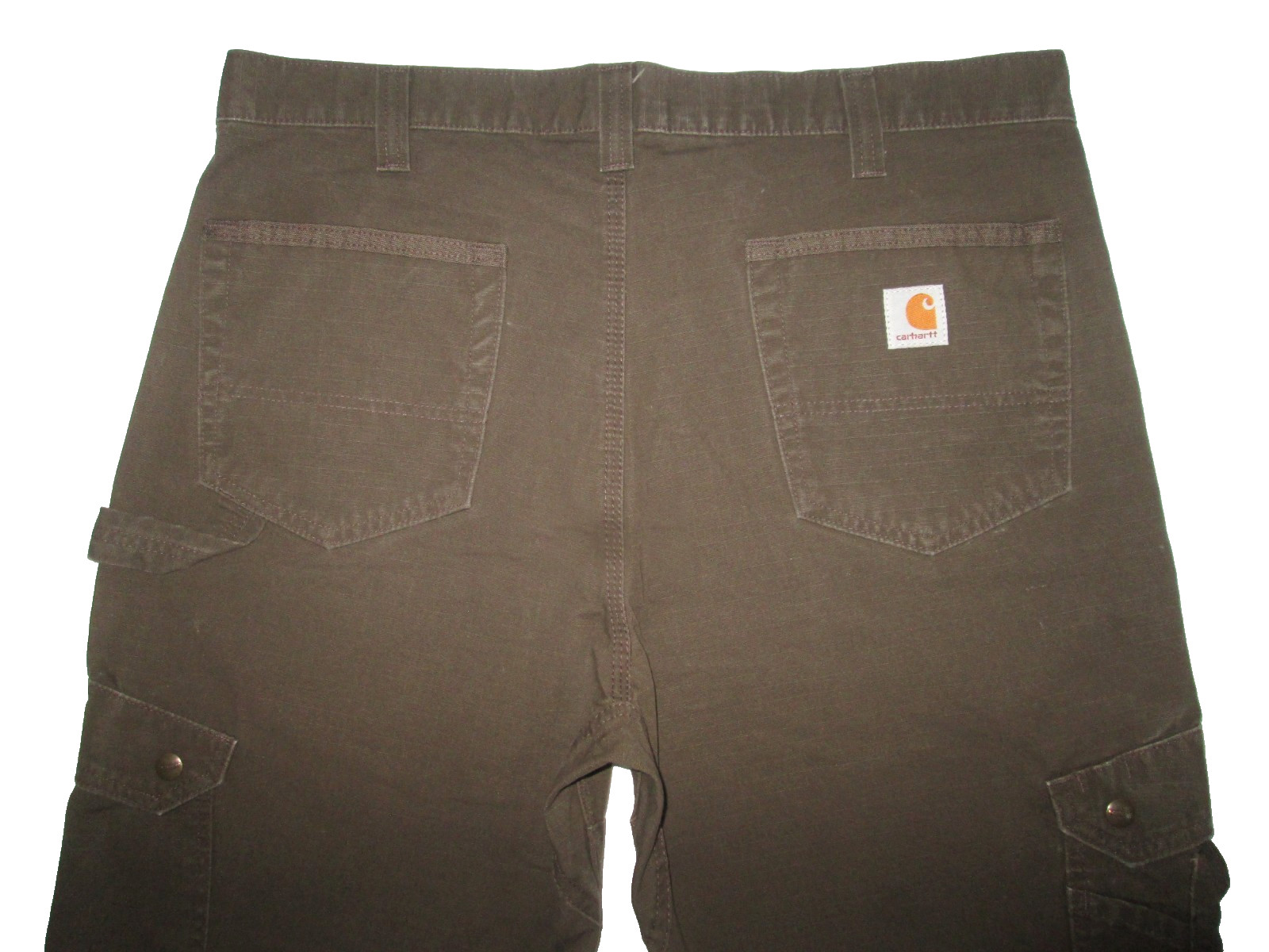Carhartt Ripstop Double Front Cargo Pants Men’s 36×34 Dark Brown