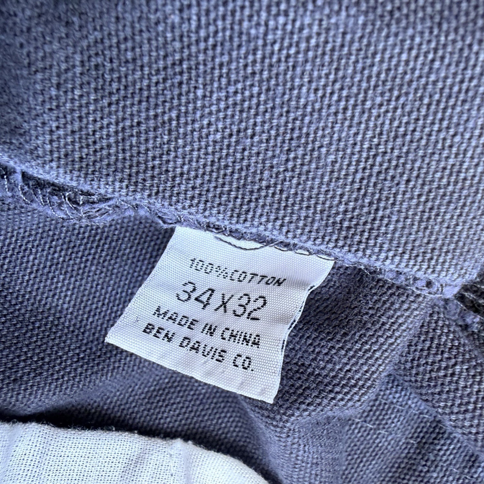 Vintage Ben Davis Double Knee Carpenter Pants 34 Baggy Y2K Workwear