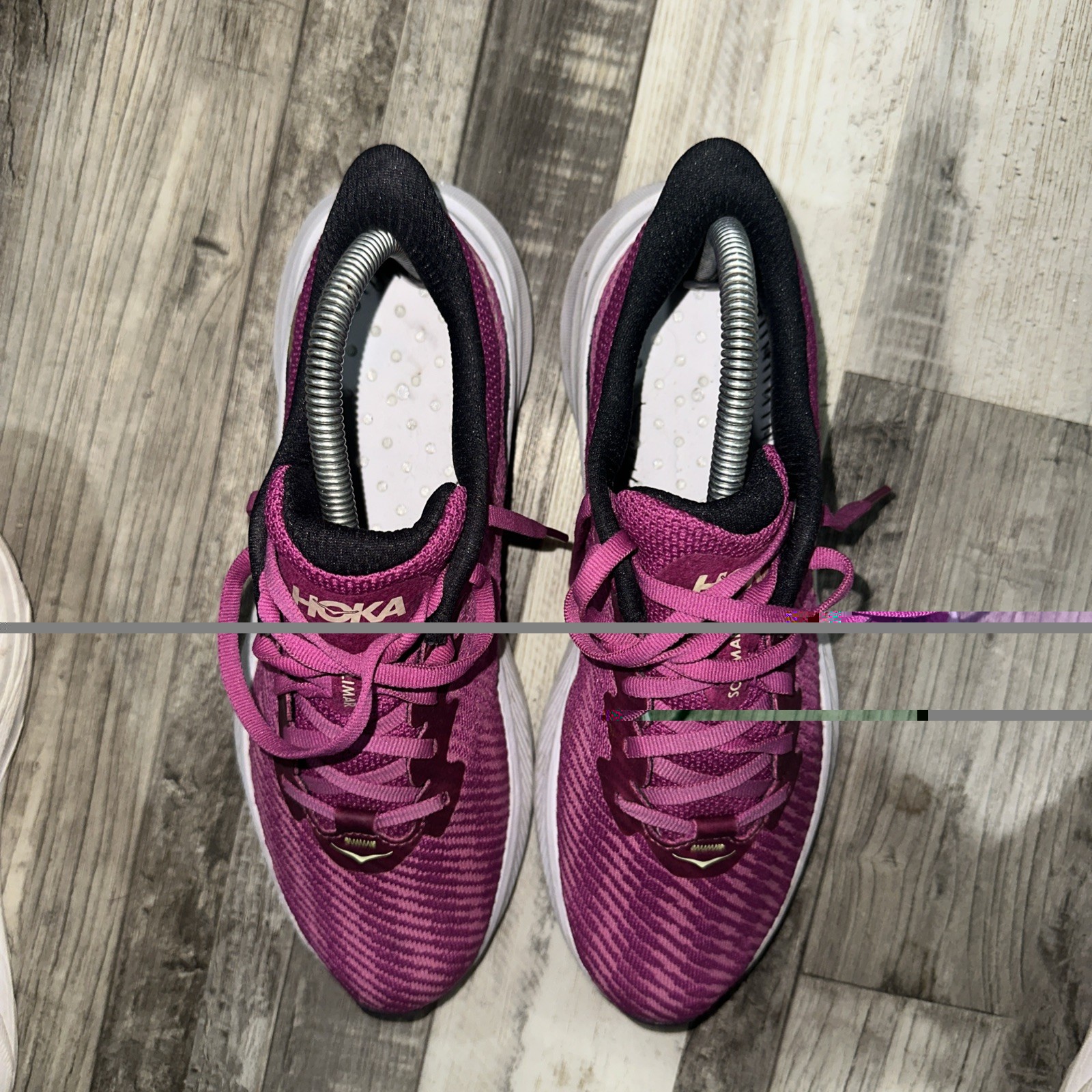 Hoka One One Shoes Womens 8 Solimar Festival Fuchsia Purple Running Sneaker