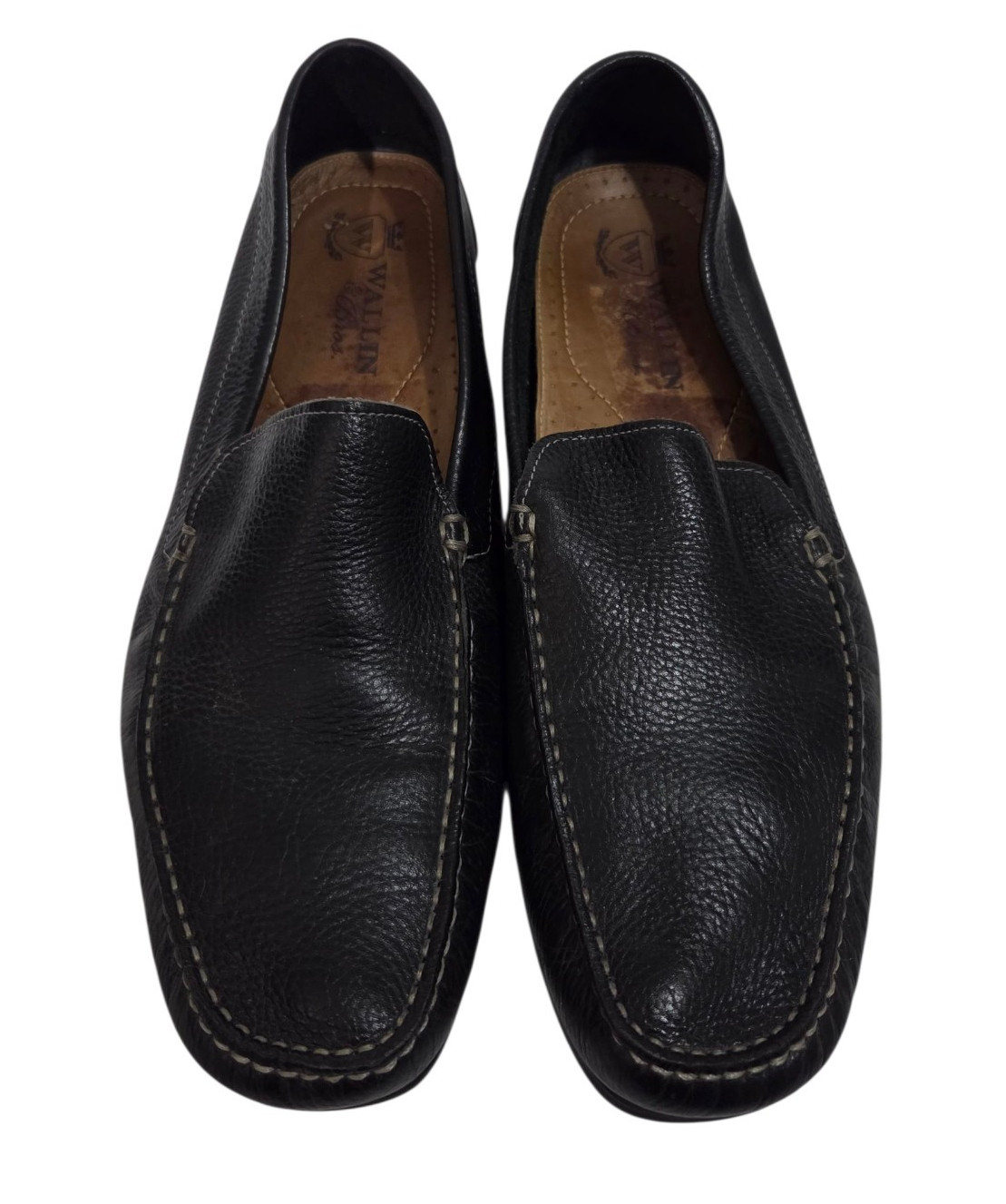 Wallin & Bros Leather Driving Loafers Moccasin Brown M24418 Brazil Men’s 13 Shoe