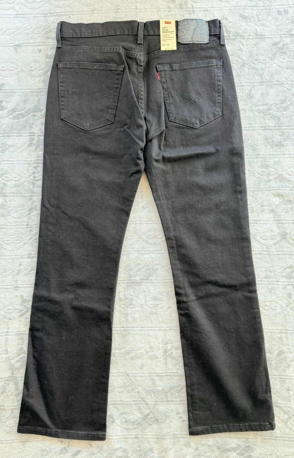 NWT Levi’s 527 Slim Bootcut Jeans Men’s 32×32 Native Cali / Black Stretch Flex