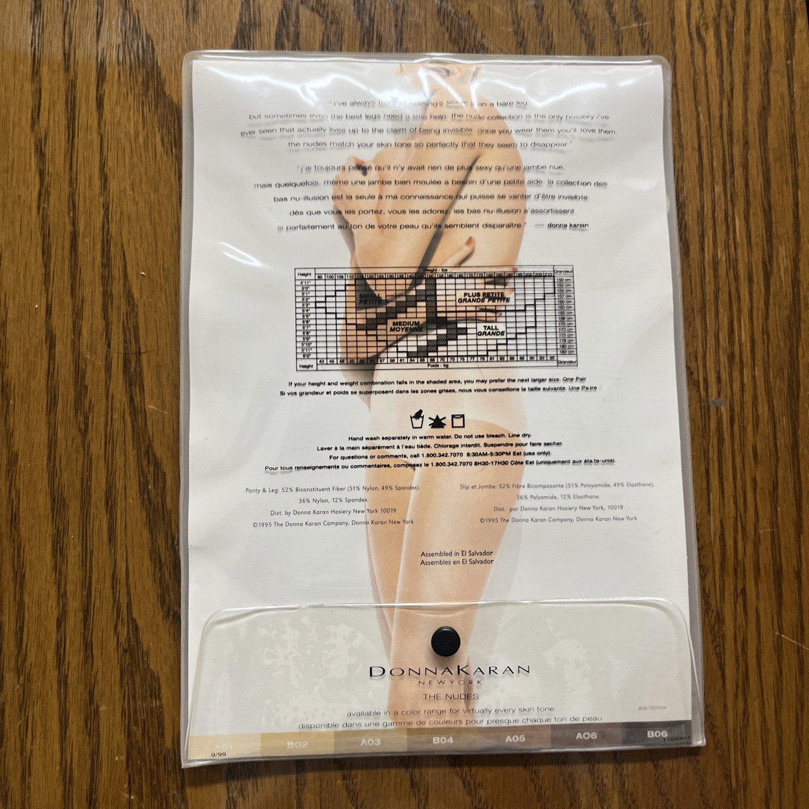 Donna Karan Hosiery 1 Pair The Nudes Control Top Panty A01 Medium 7 Den #A19 NIP