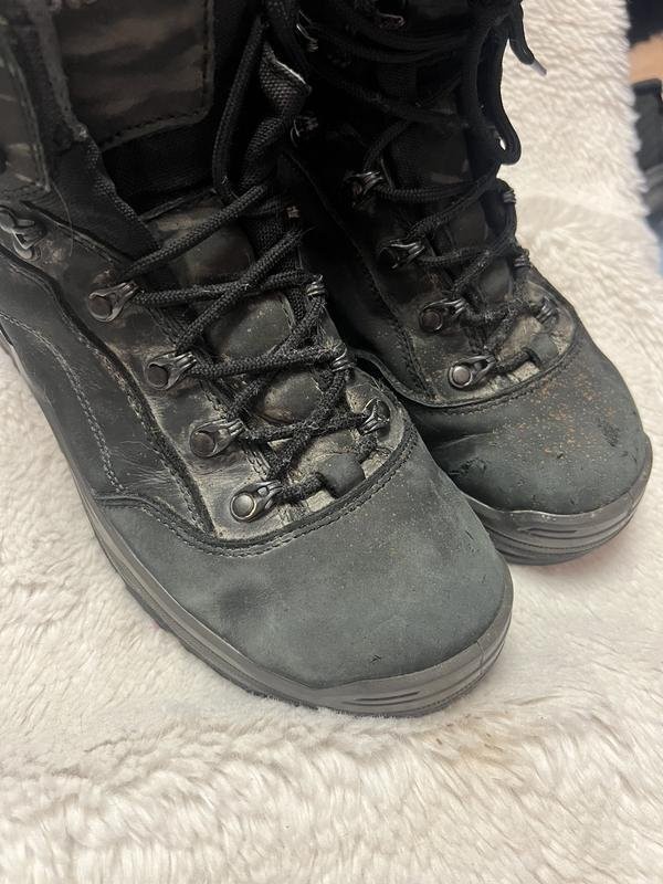 Men Lowa Boots Black Leather 43