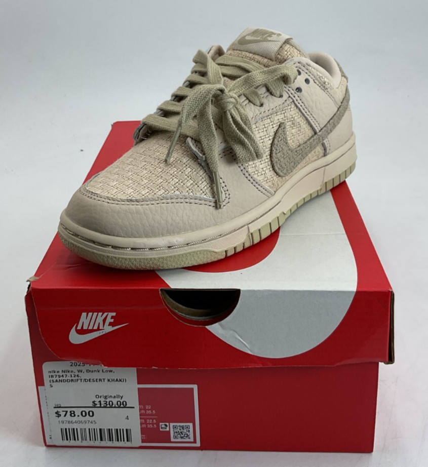 Nike Dunk Low Women’s Size 5 Sanddrift/Desert Khaki Sneakers NIB