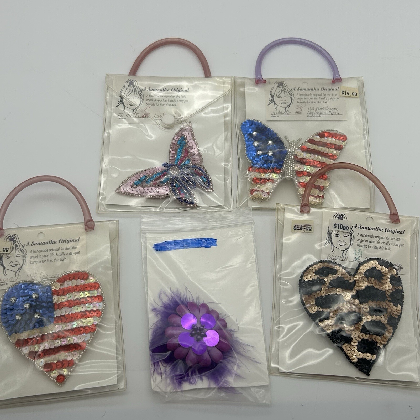 Lot Of 90 Assorted Handmade Barrettes (see Photos)