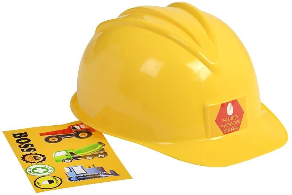 Jr. Construction Worker Helmet Yellow foreman boys kids halloween costume Hat