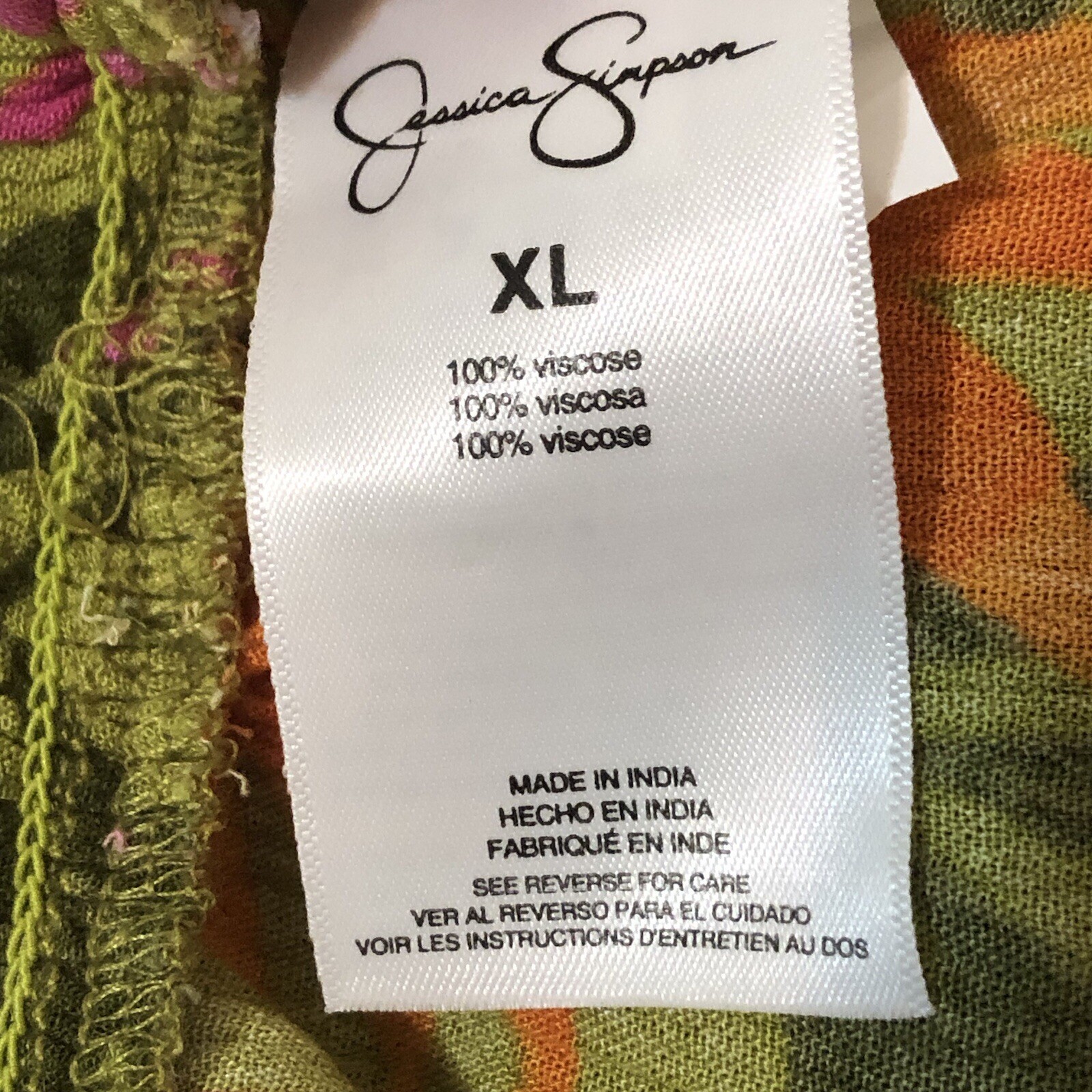 Jessica Simpson XL Bright Pickled Pepper Tiered Skirt Boohoo, Country, Comfort