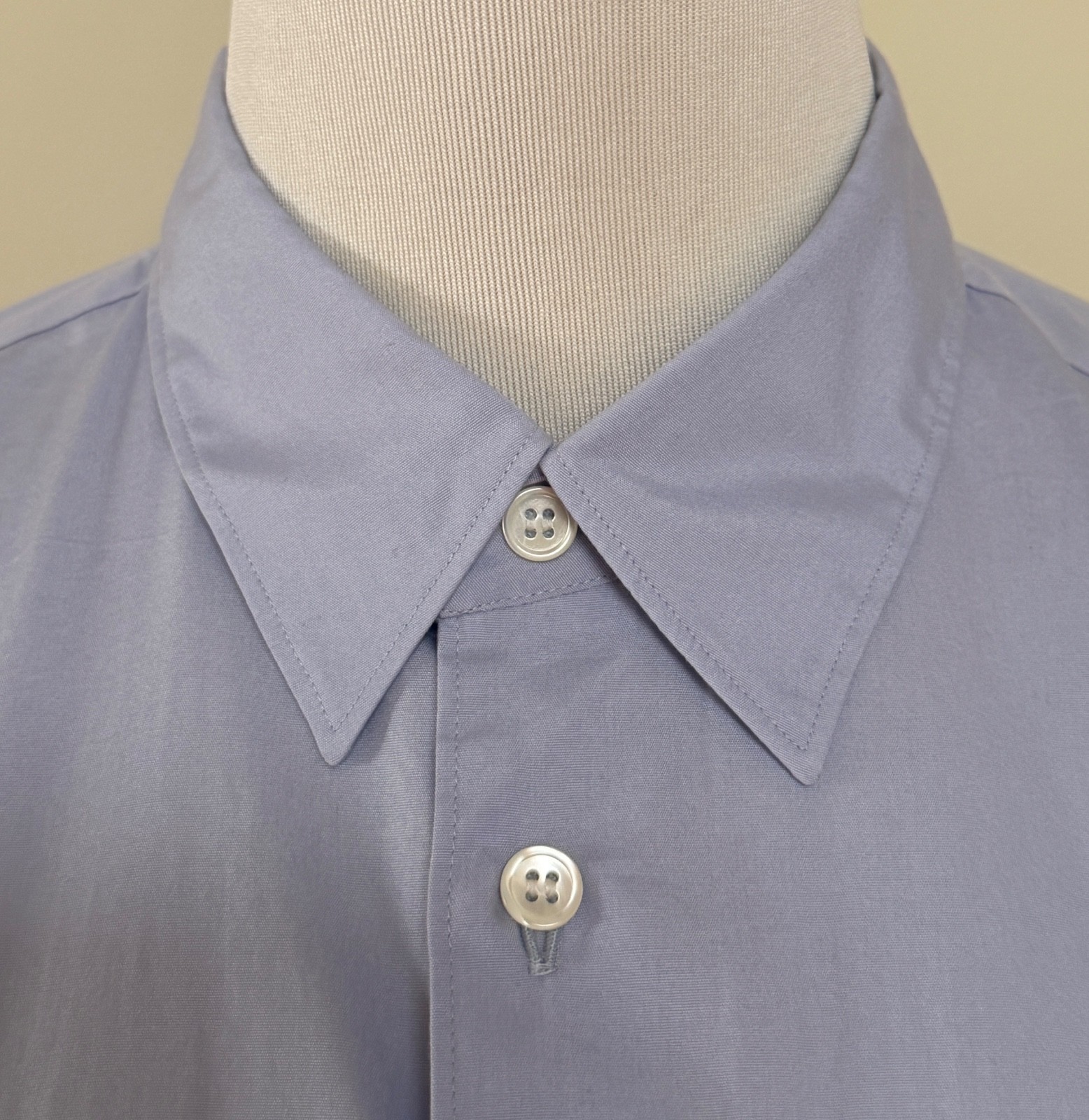 NWT Comme Des Garcons Homme Plus Blue Nine Button Long Sleeve Shirt Sz XS $790
