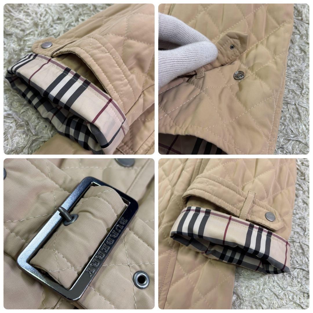 Burberry London Nova check belt quilting jacket coat