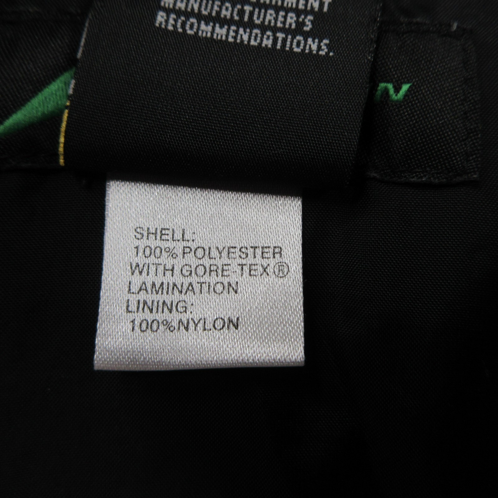 EMS Eastern Mountain Sports Goretex Rain Jacket Mens 2XL Black Full Zip Hooded