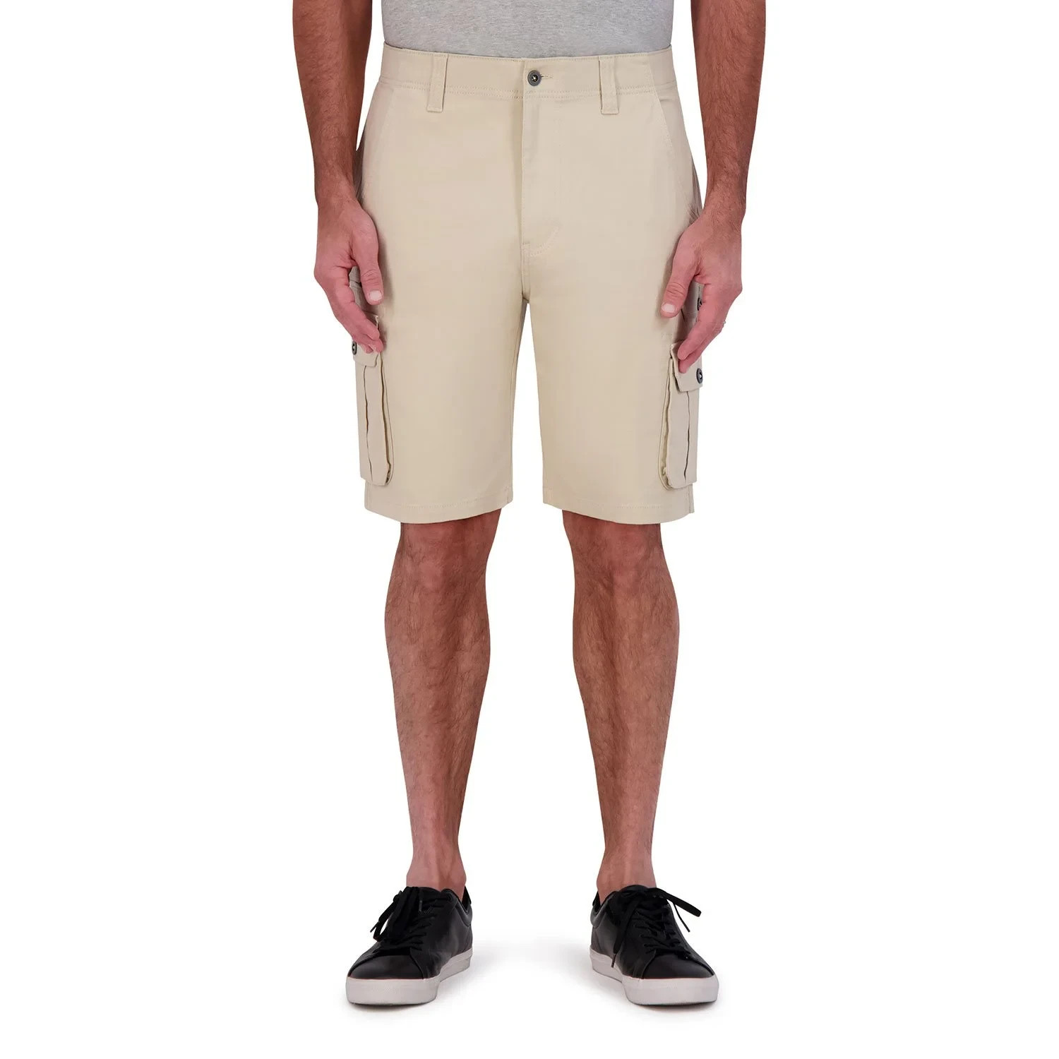 Iron Co Men’s Stretch Twill Cargo Shorts Size 36 Dune