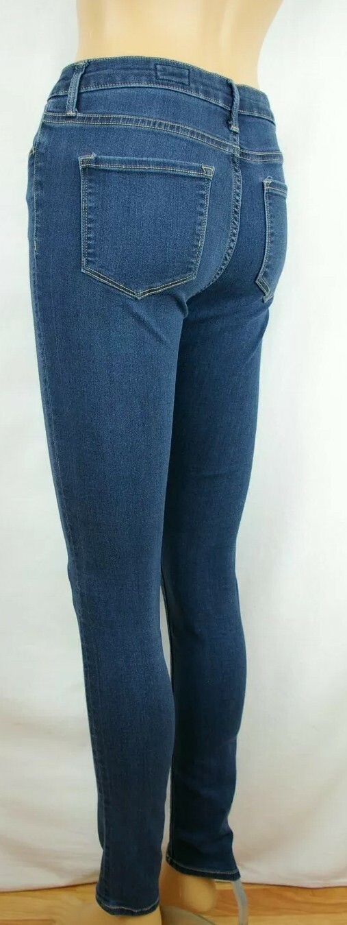 Bridge by Sly High Rise Skinny Dark Wash Denim Jeans Women’s Sz 27 Cotton Blend