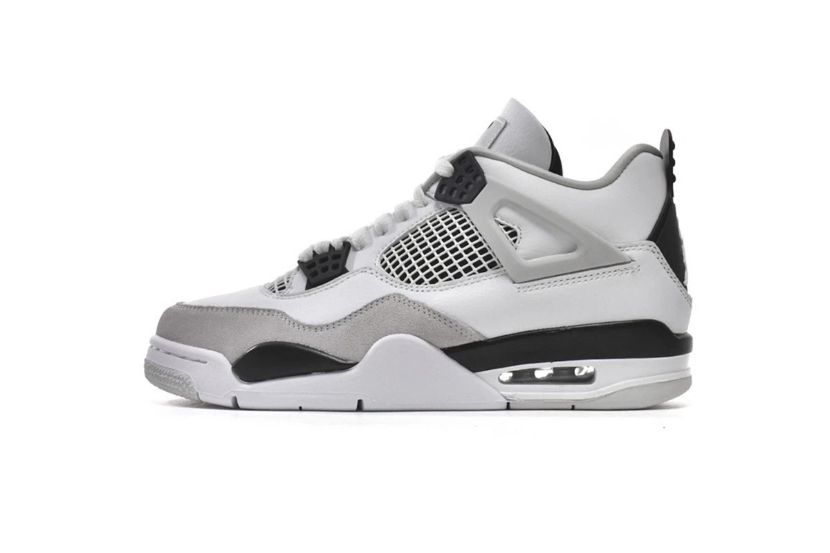 Nike Air Jordan 4 Retro DH6927-111 Military Black White Grey Men Basketball Snea