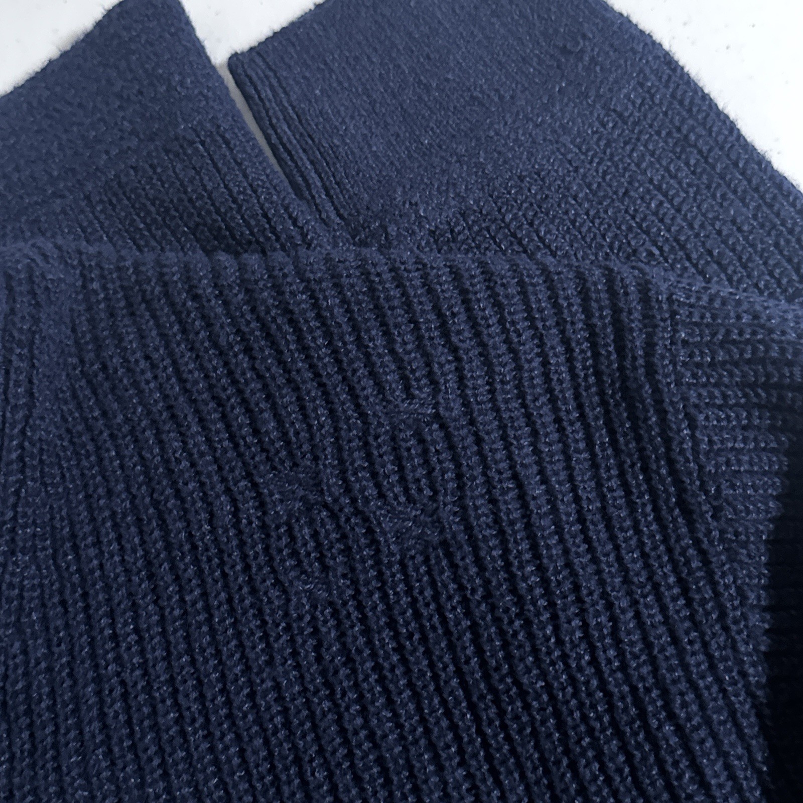 NEW Polo Ralph Lauren Men’s Large Navy Distressed Linen Cotton Shawl Cardigan L