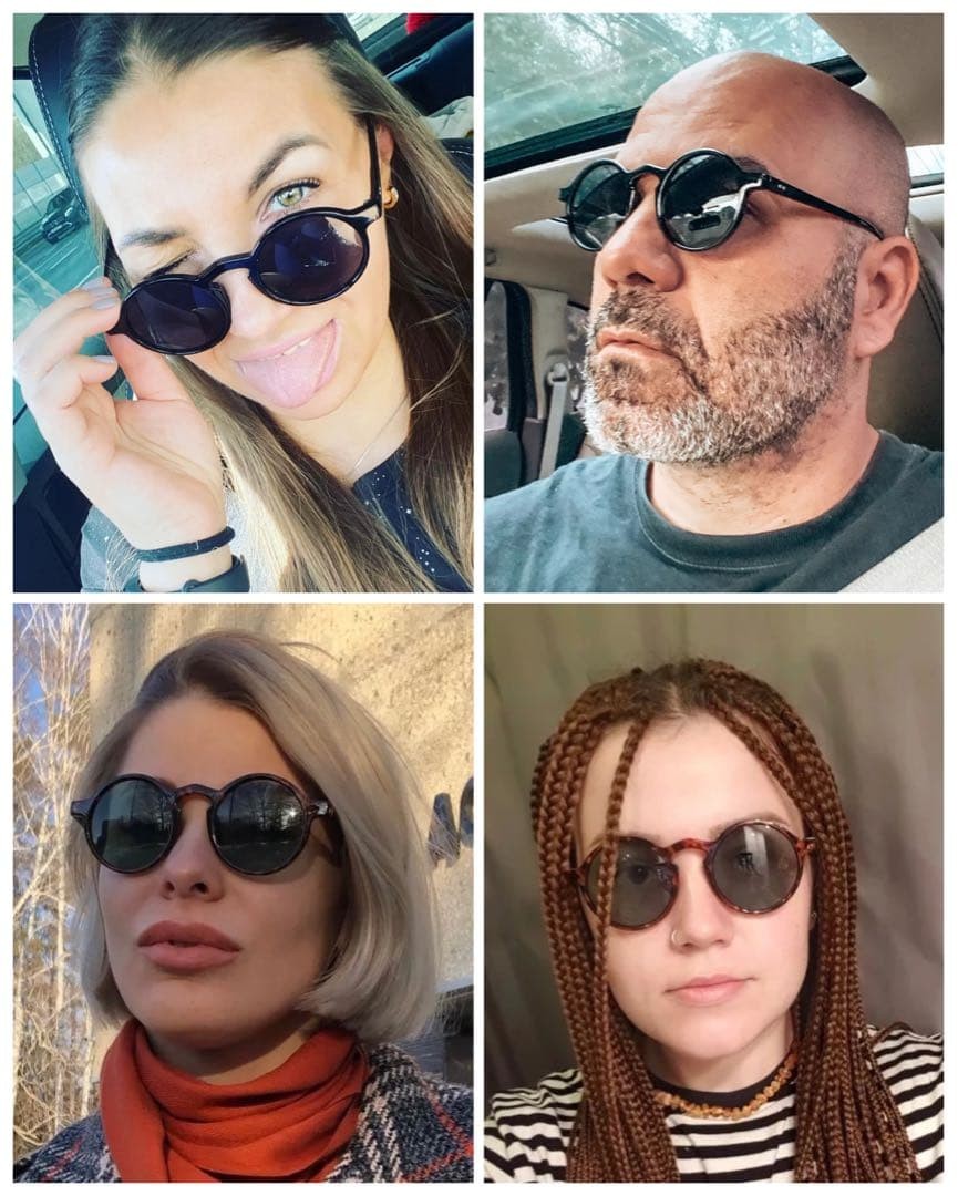 Sunglasses Round Glasses Tortoiseshell Pattern Lens Fashion Glasses