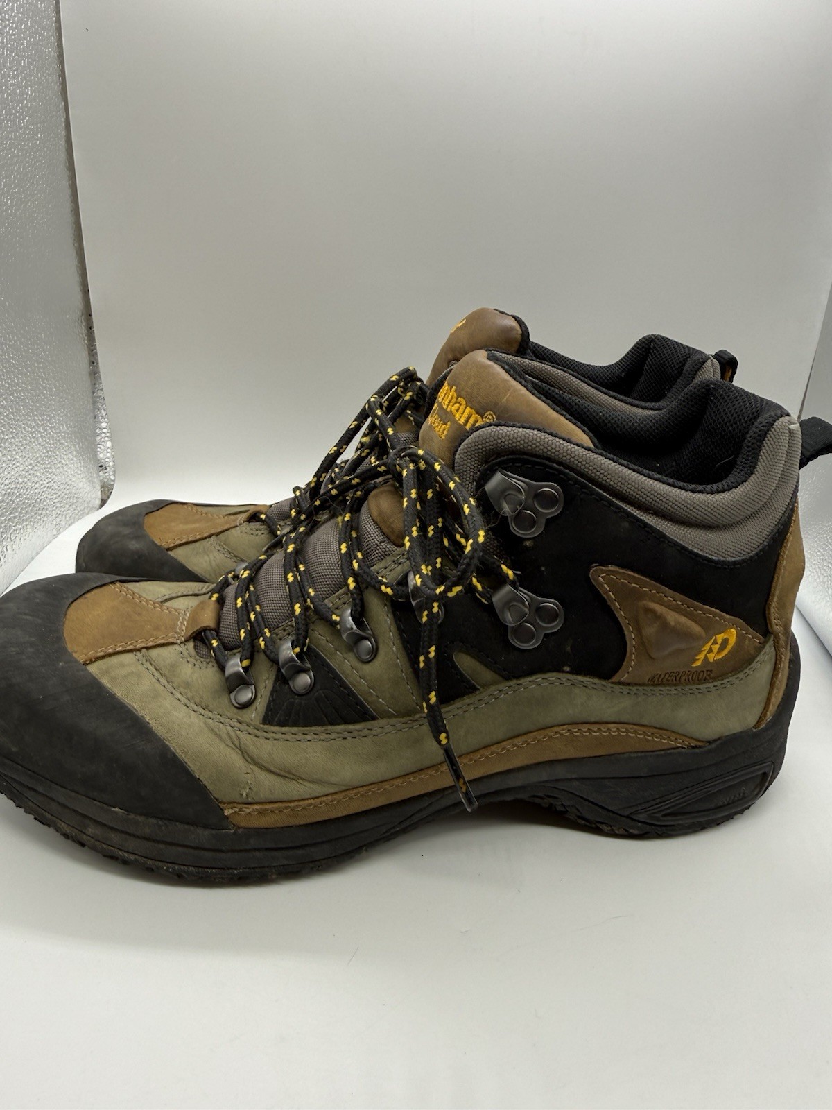 Dunham Cloud Mens 9.5 B Hiking Boots Brown Leather Lace-Up Rugged Trail Outdoor
