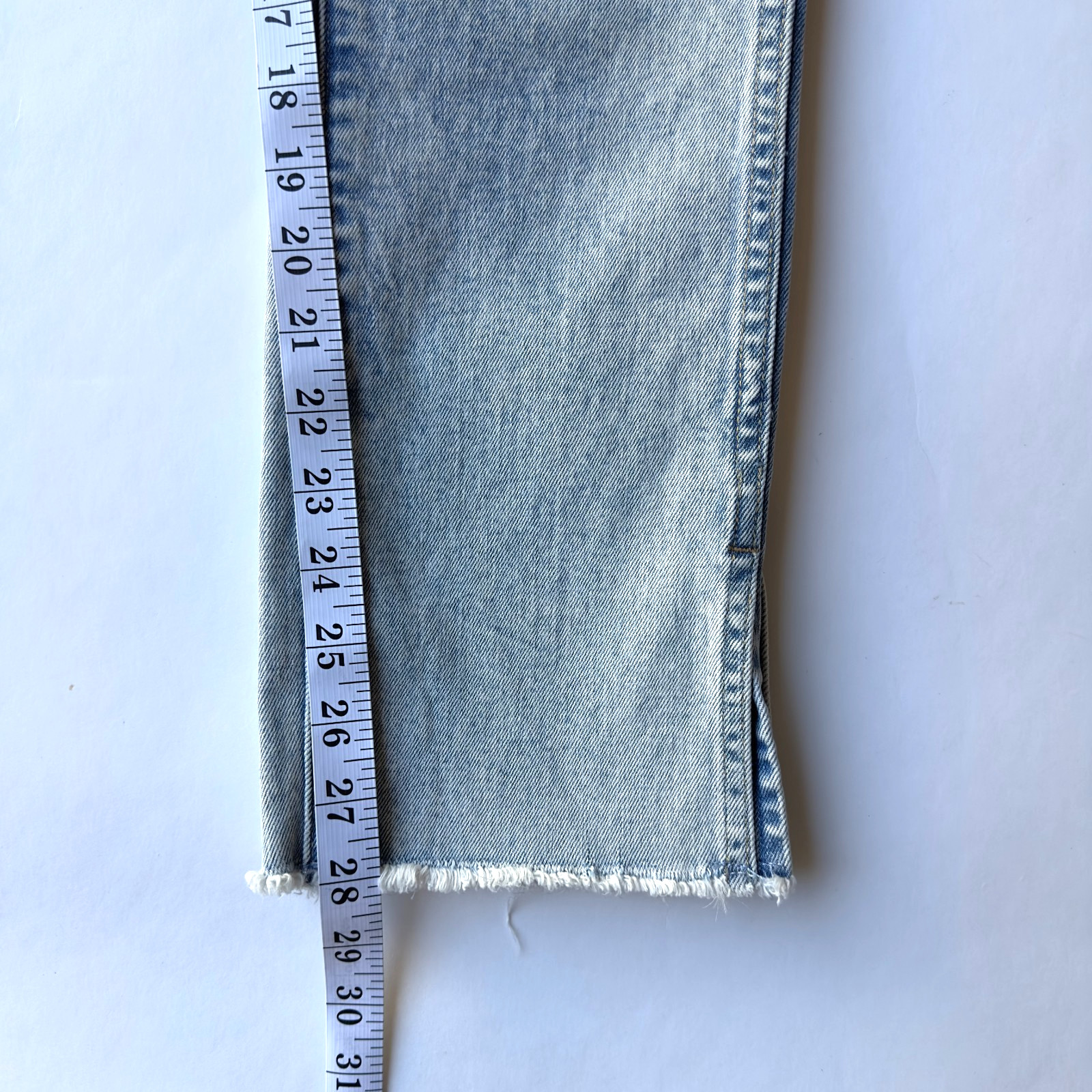 GAP Vintage Slim High Rise Split Hem Jeans-Light Burnette Wash-Size 28-6 Regular