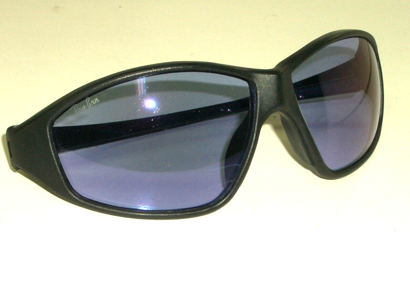 VINTAGE B&L RAY BAN B0005 MATTE BLK SPORT VIOLET GOLF CALLAWAY WRAPS SUNGLASSES