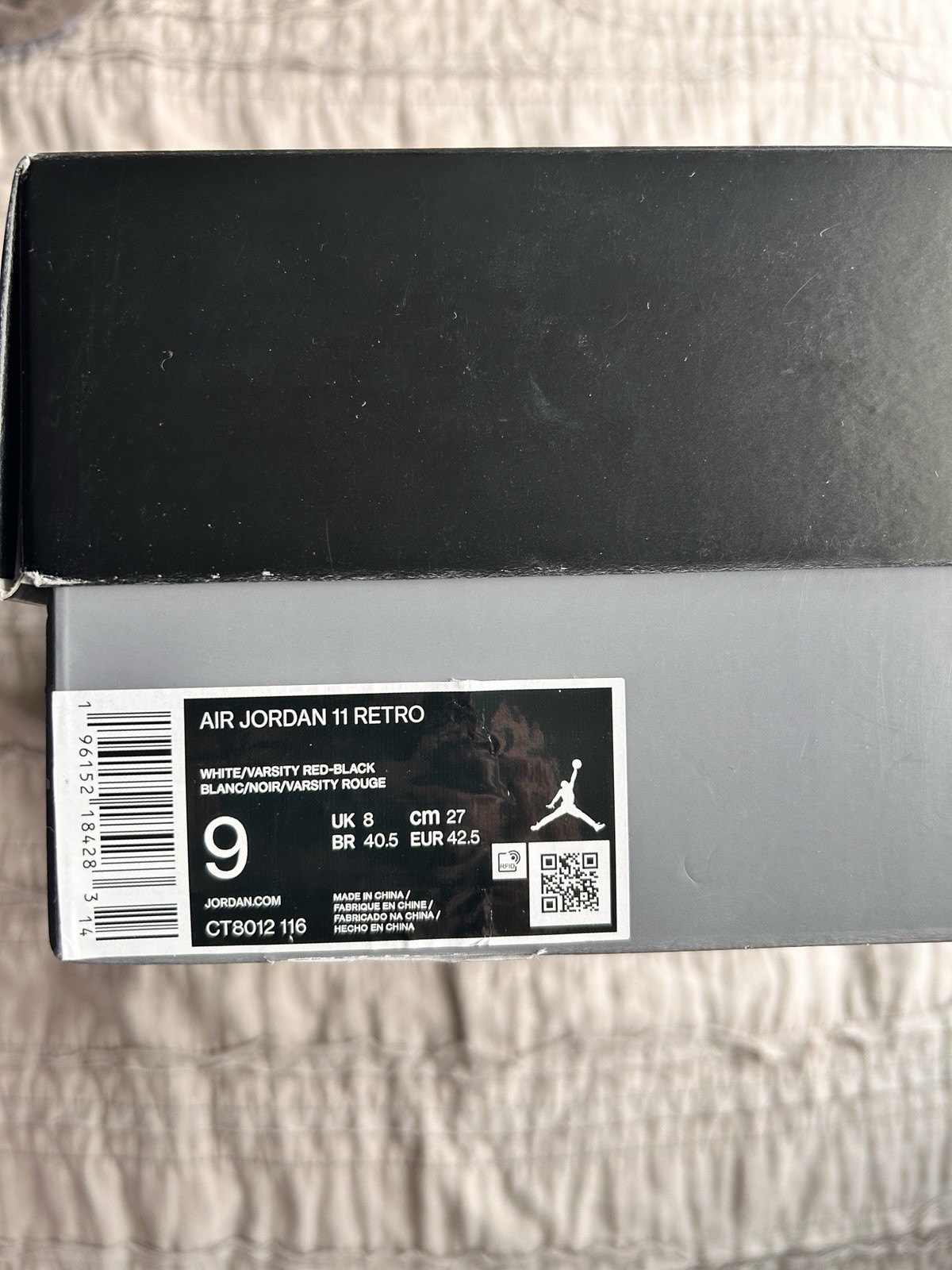 Jordan Air Jordan 11 Retro High Cherry White/Varsity Red/Black 2022 CT8012-116