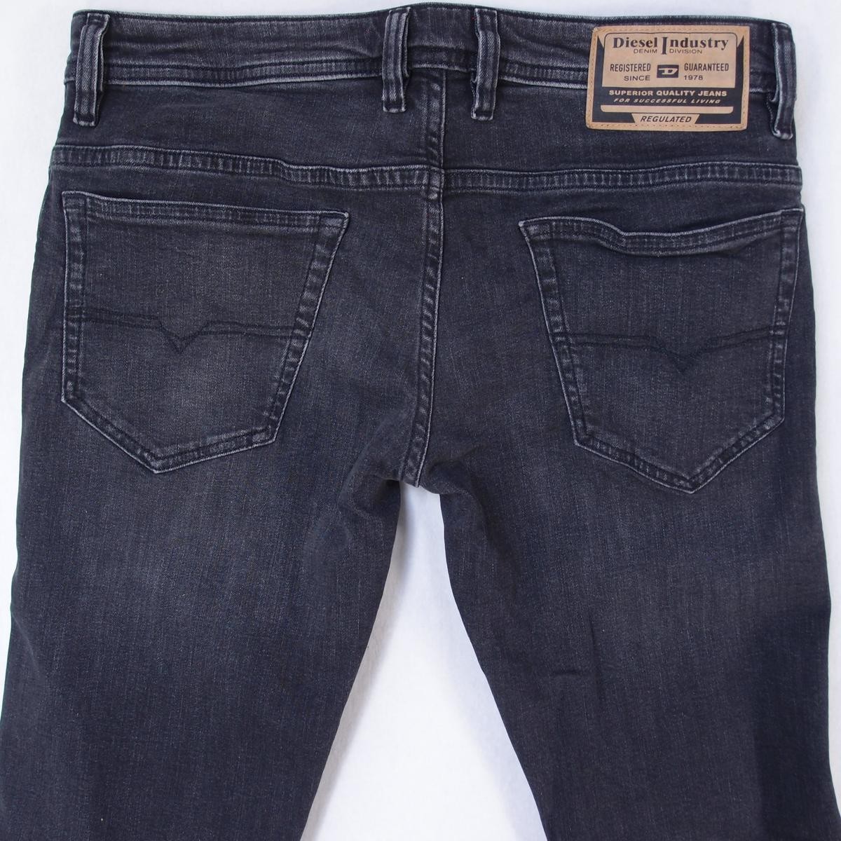 Mens Diesel THOMMER-R RB063 Stretch Slim Skinny Grey Jeans W32 L32