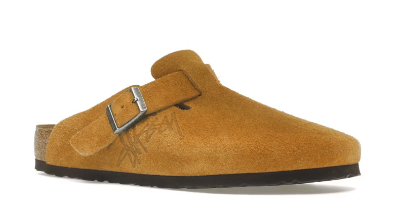 Birkenstock Boston Stussy x Dusty Wide Pink Soft Footbed Clog Shoes EU 37-45