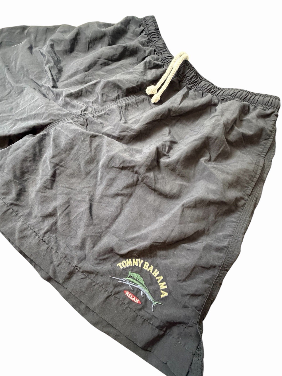 Tommy Bahama Relax Swim Trunks Mens 2XL Black Waistband Lining Fishing Trunks